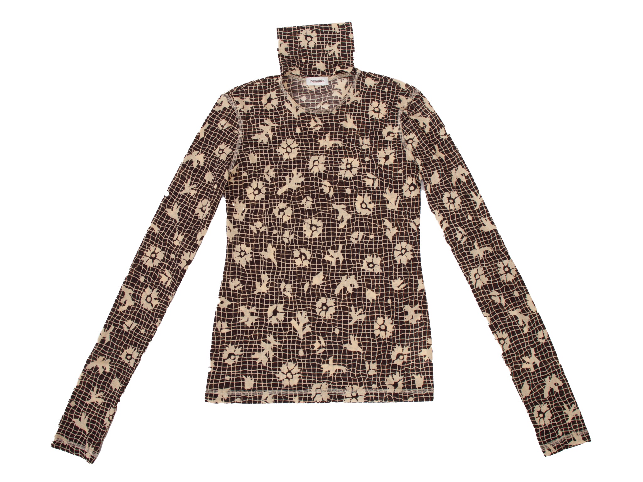 Nanushka Hanny Cutout Turtleneck Top