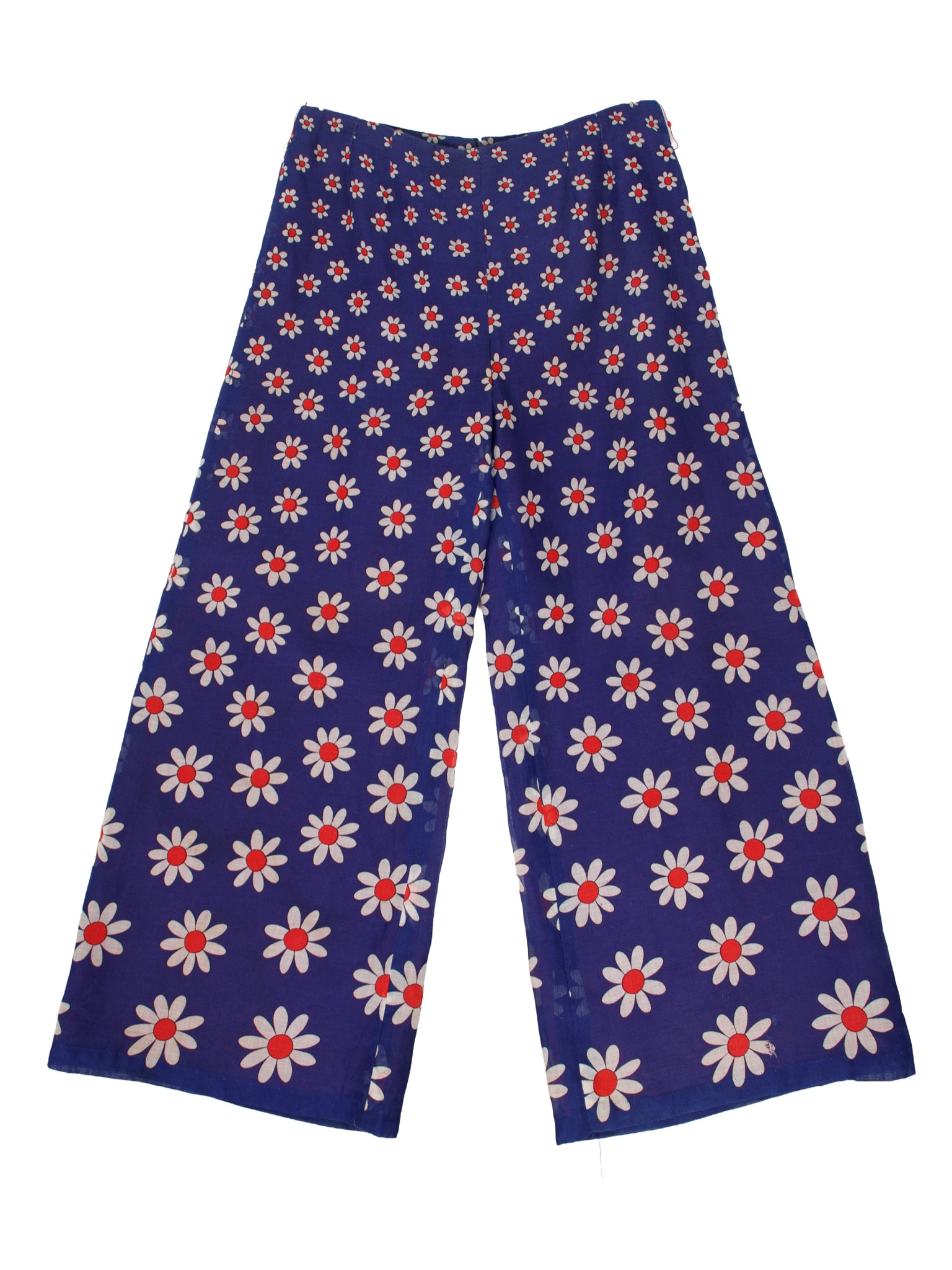 1970s Totique Daisy Print Pant Set