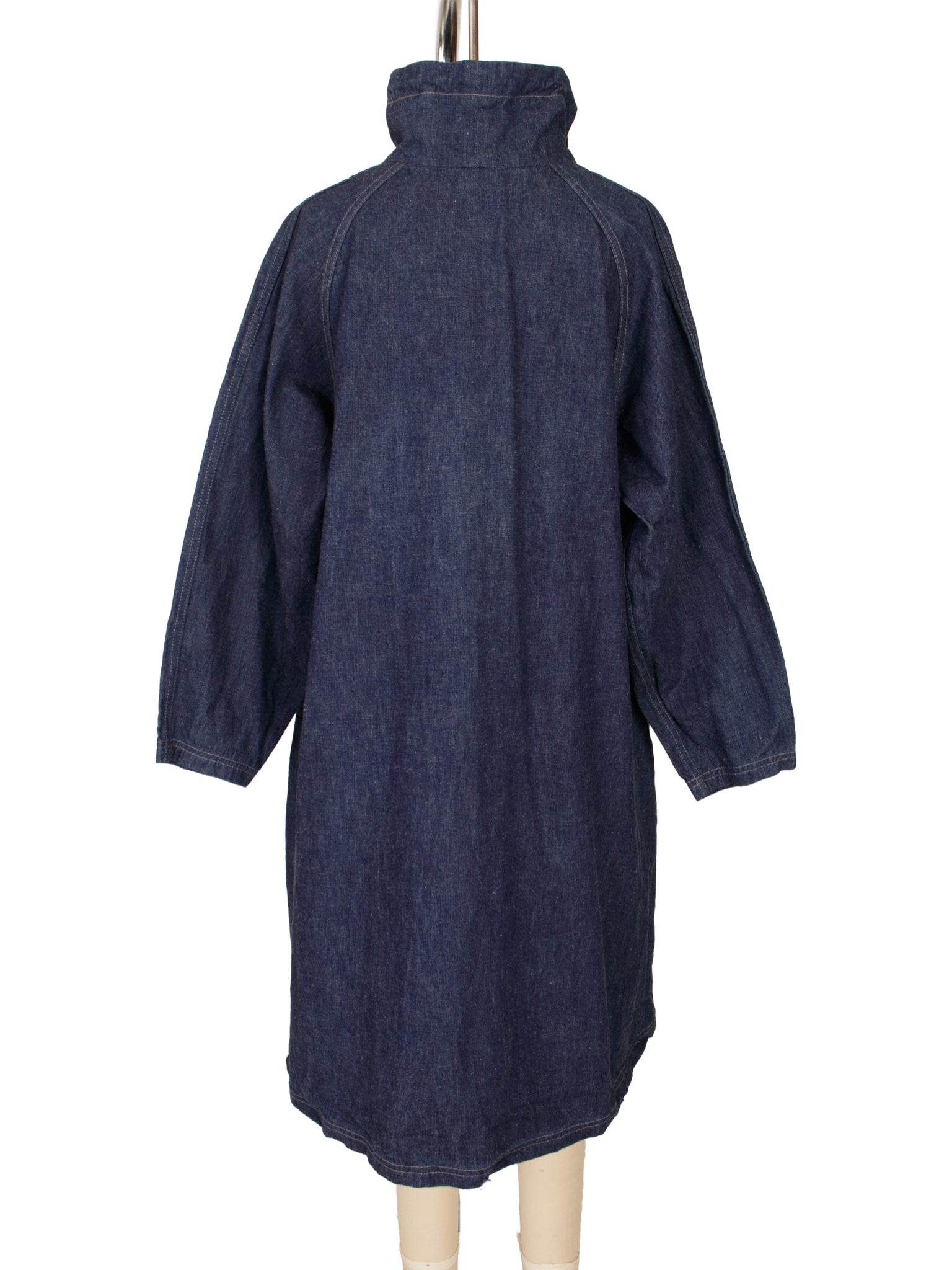Darkwash Denim Funnel Dress