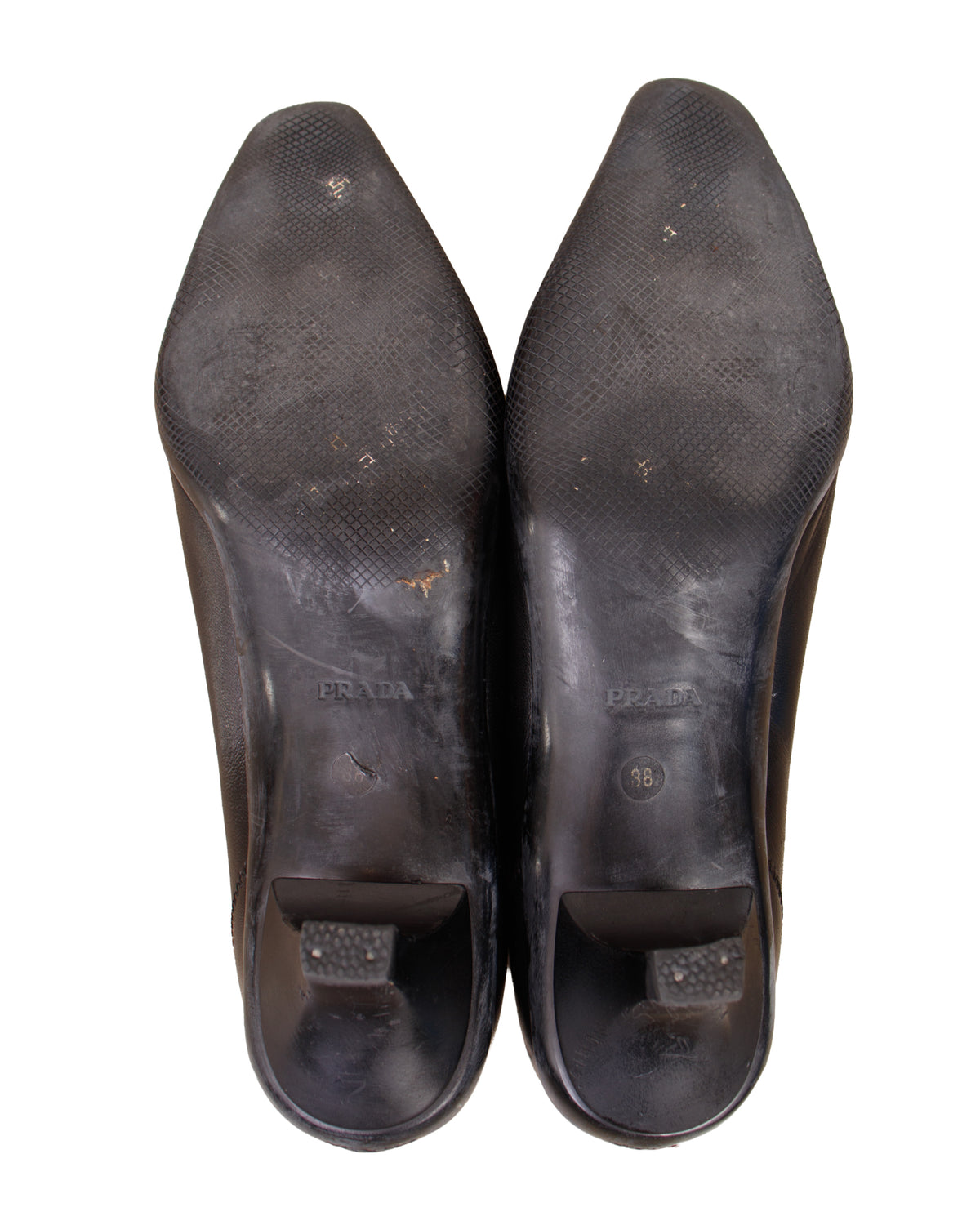 Prada Sport Leather Stitch Mary Janes
