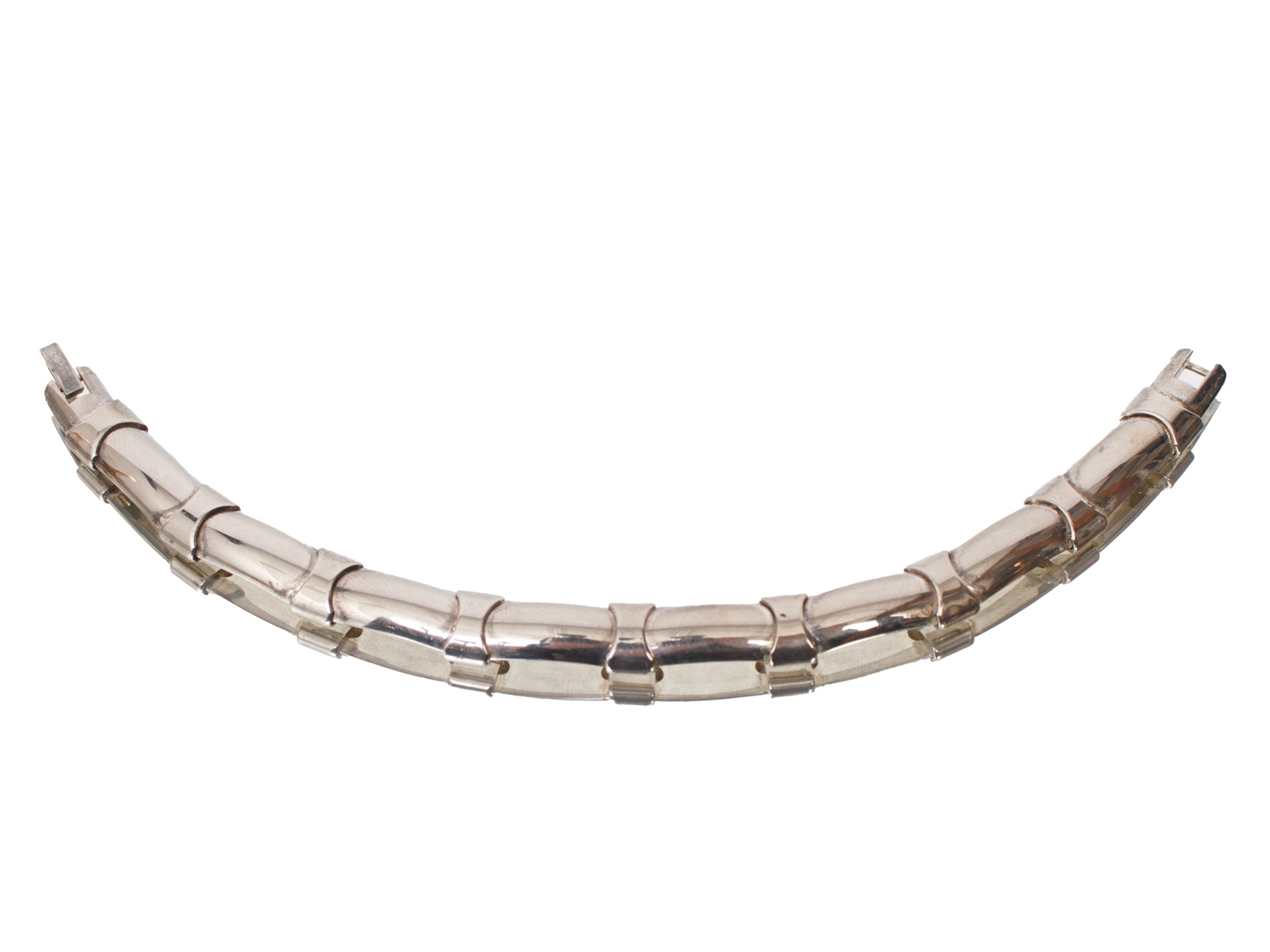 Modernist 725 Silver Bamboo Chain Bracelet