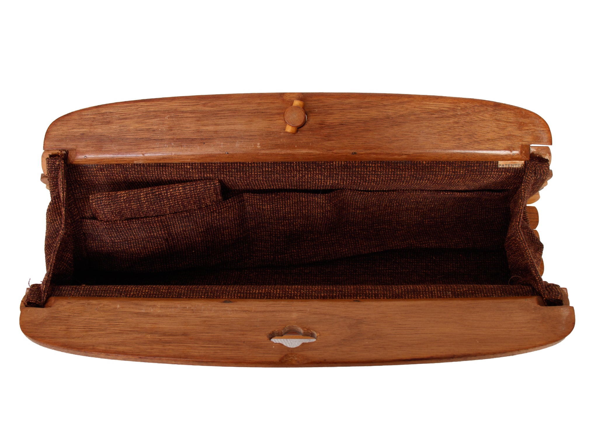 1940s Hawaiian Tambour Wood Slat Clutch