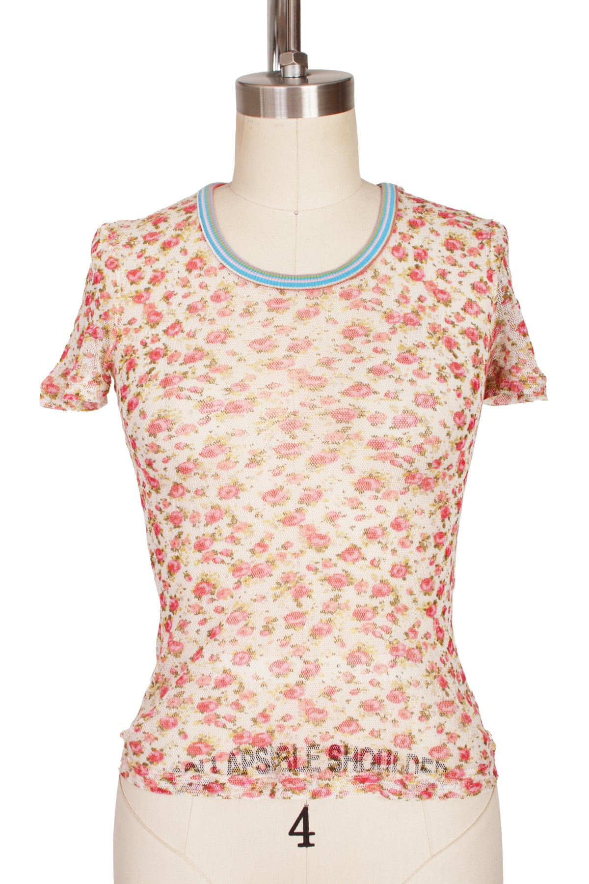 D&G Floral Mesh Top