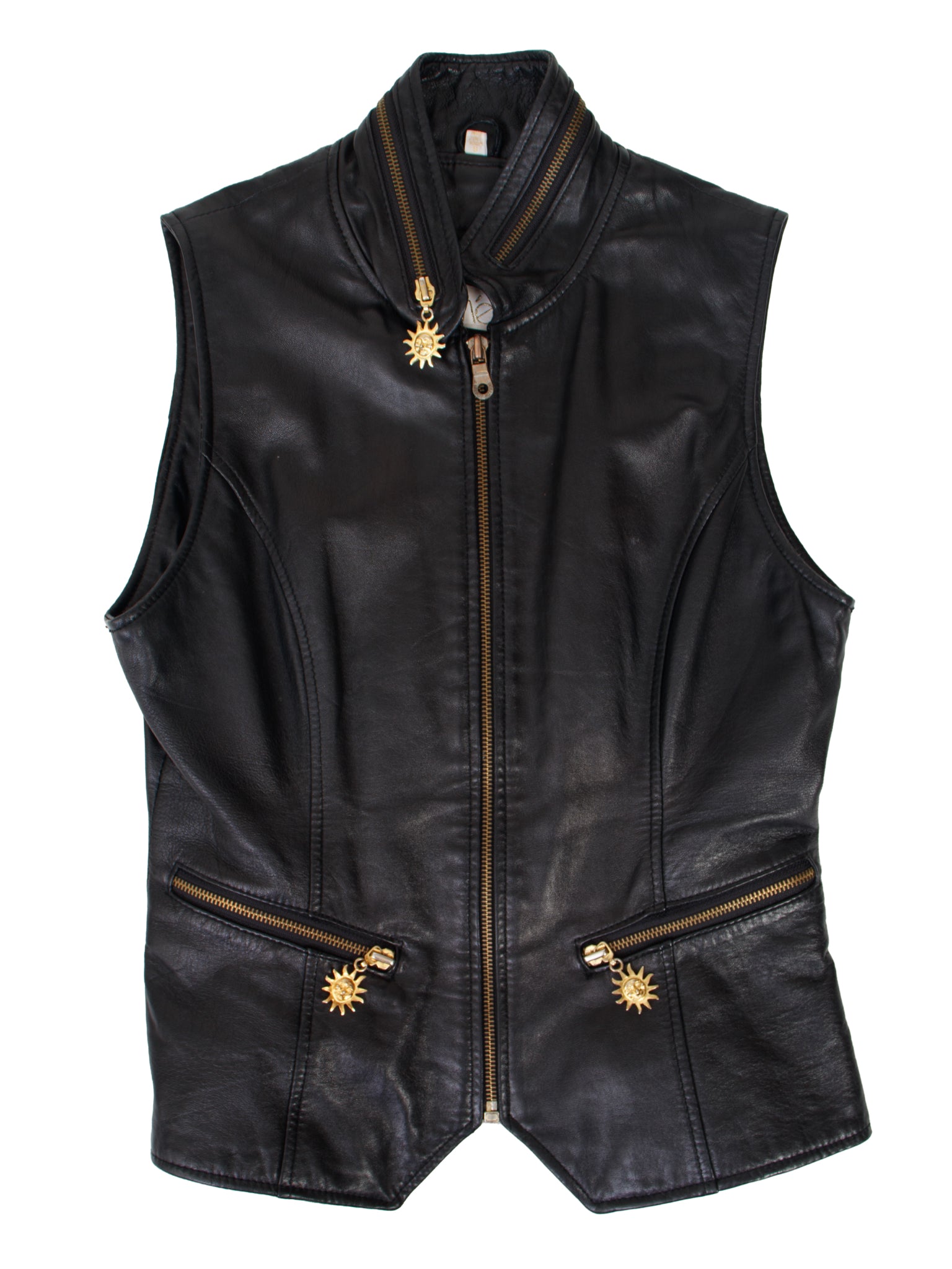 Cache Leather Celestial Zipper Vest