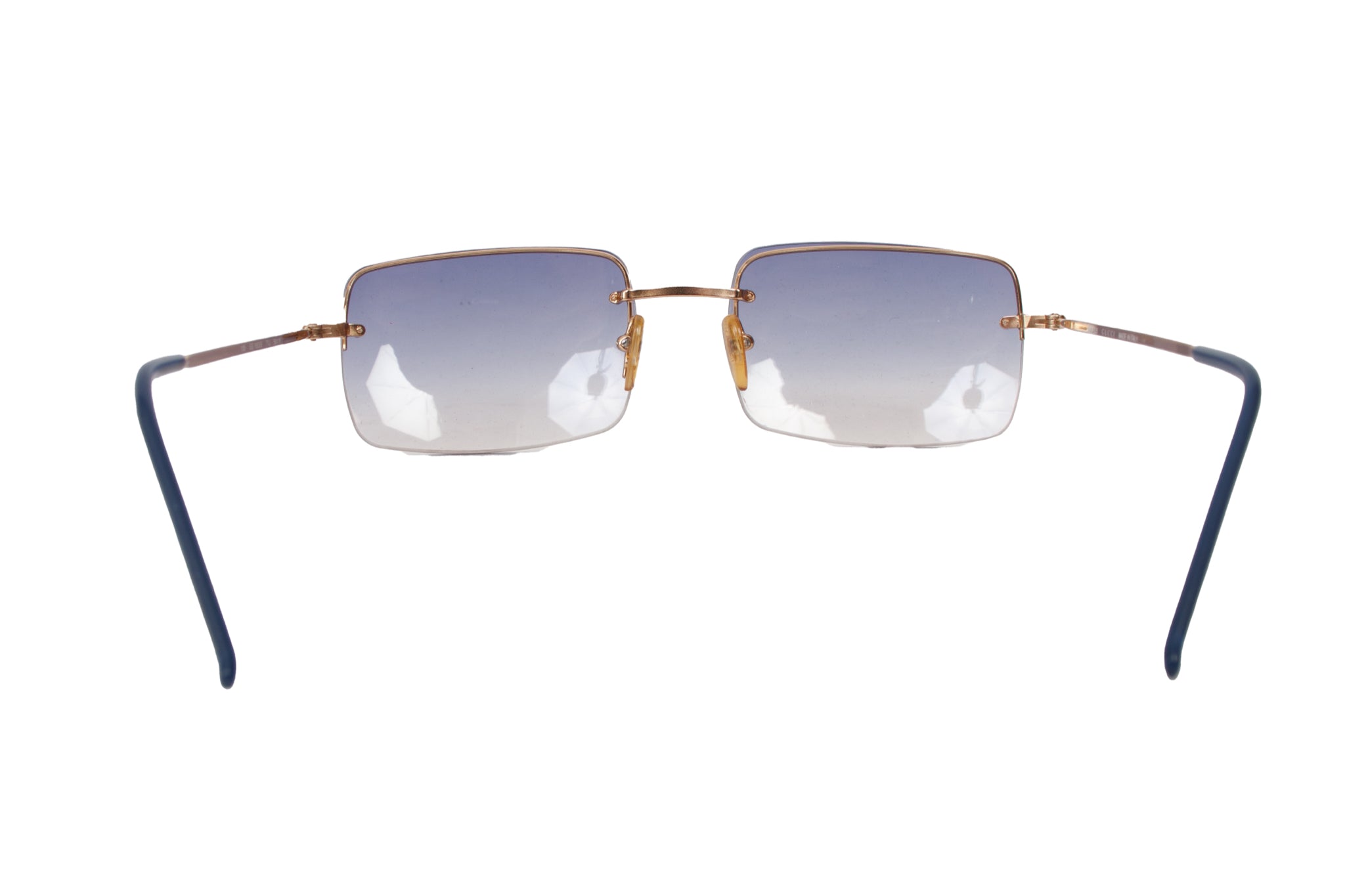 Gucci Blue Ombre Rectangle Sunglasses