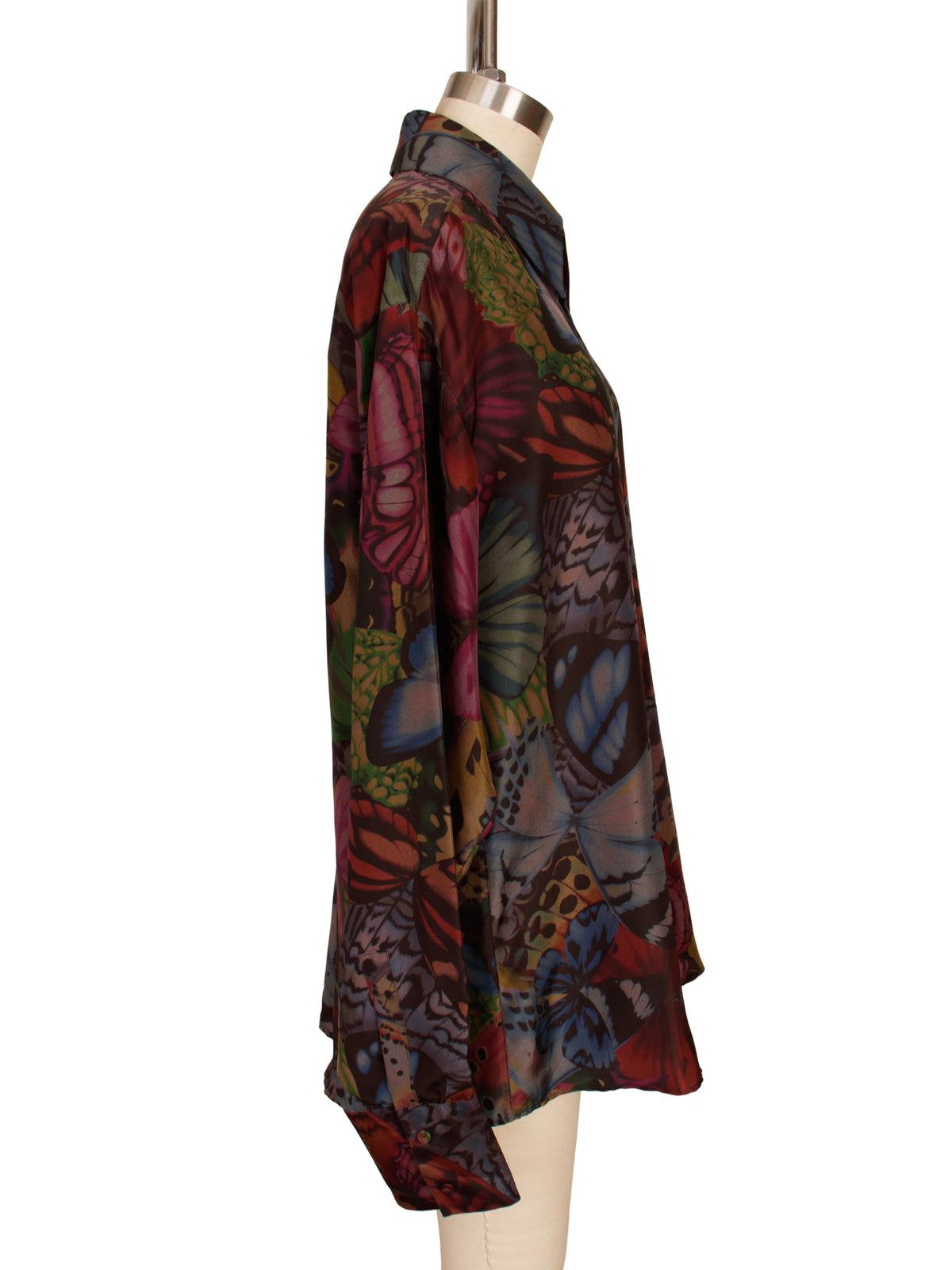 Versace Silk Butterfly Print Shirt
