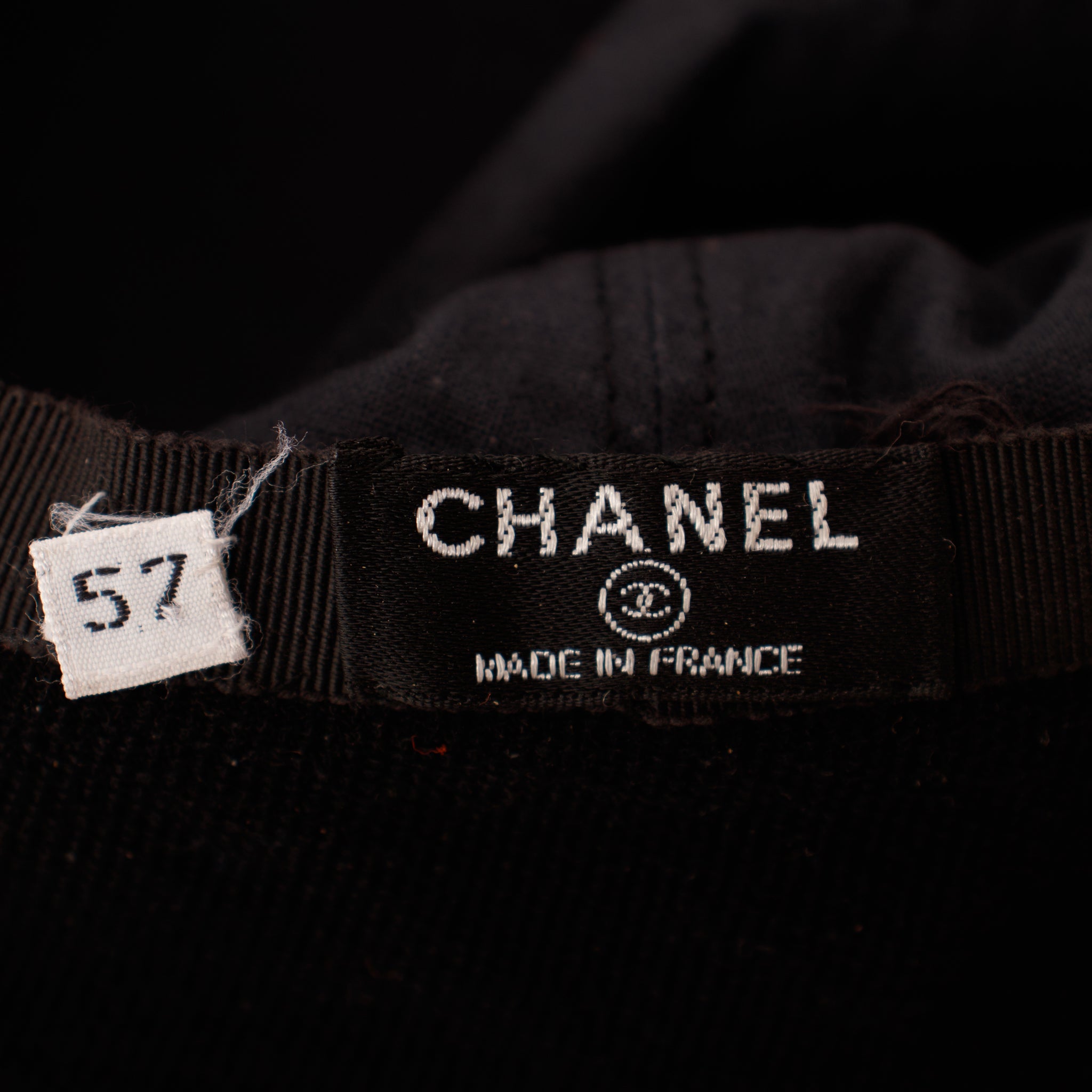 Chanel CC Camelia Wool Riding Cap