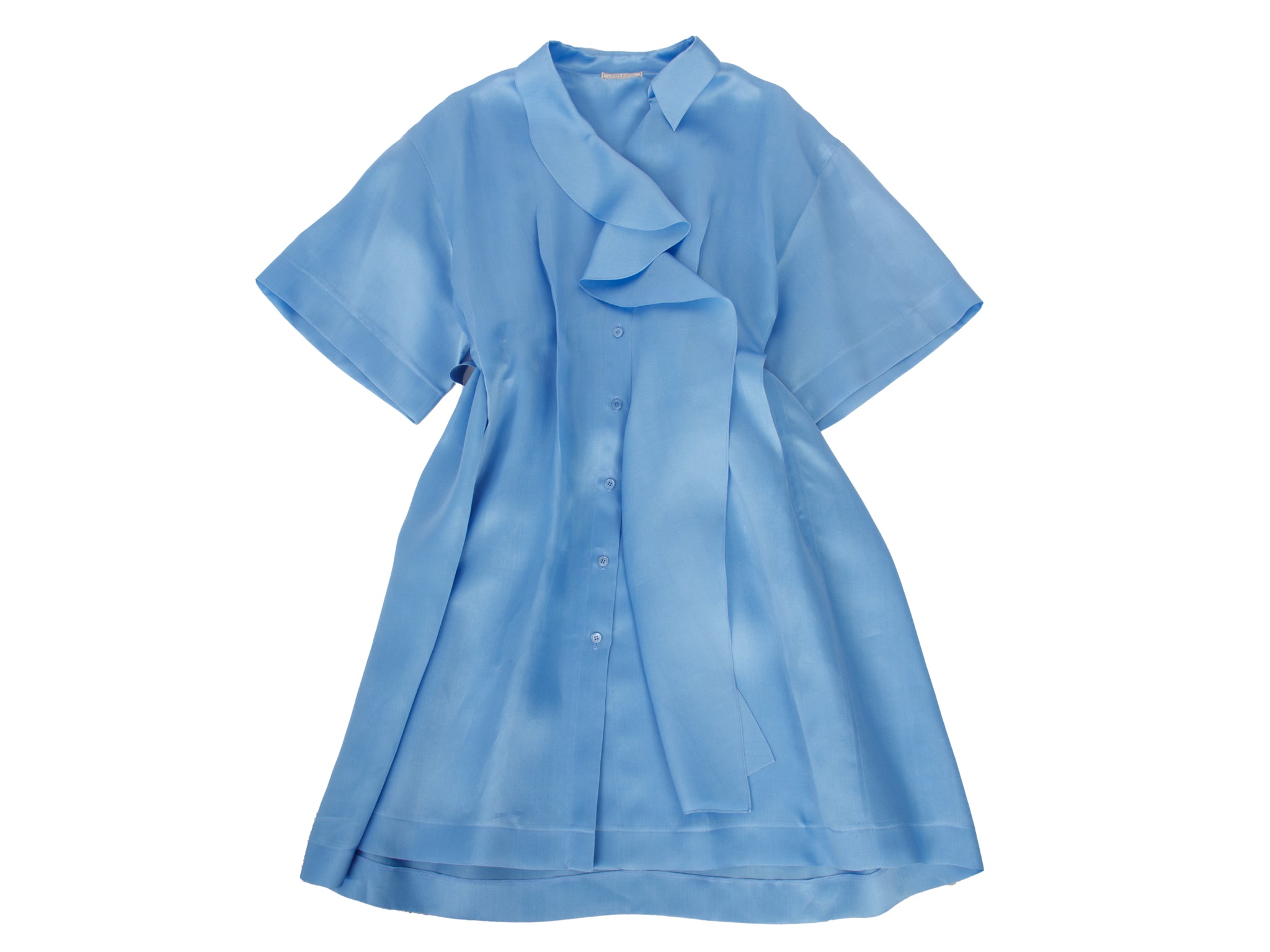 Nina Ricci Silk Organza Ruffle Dress