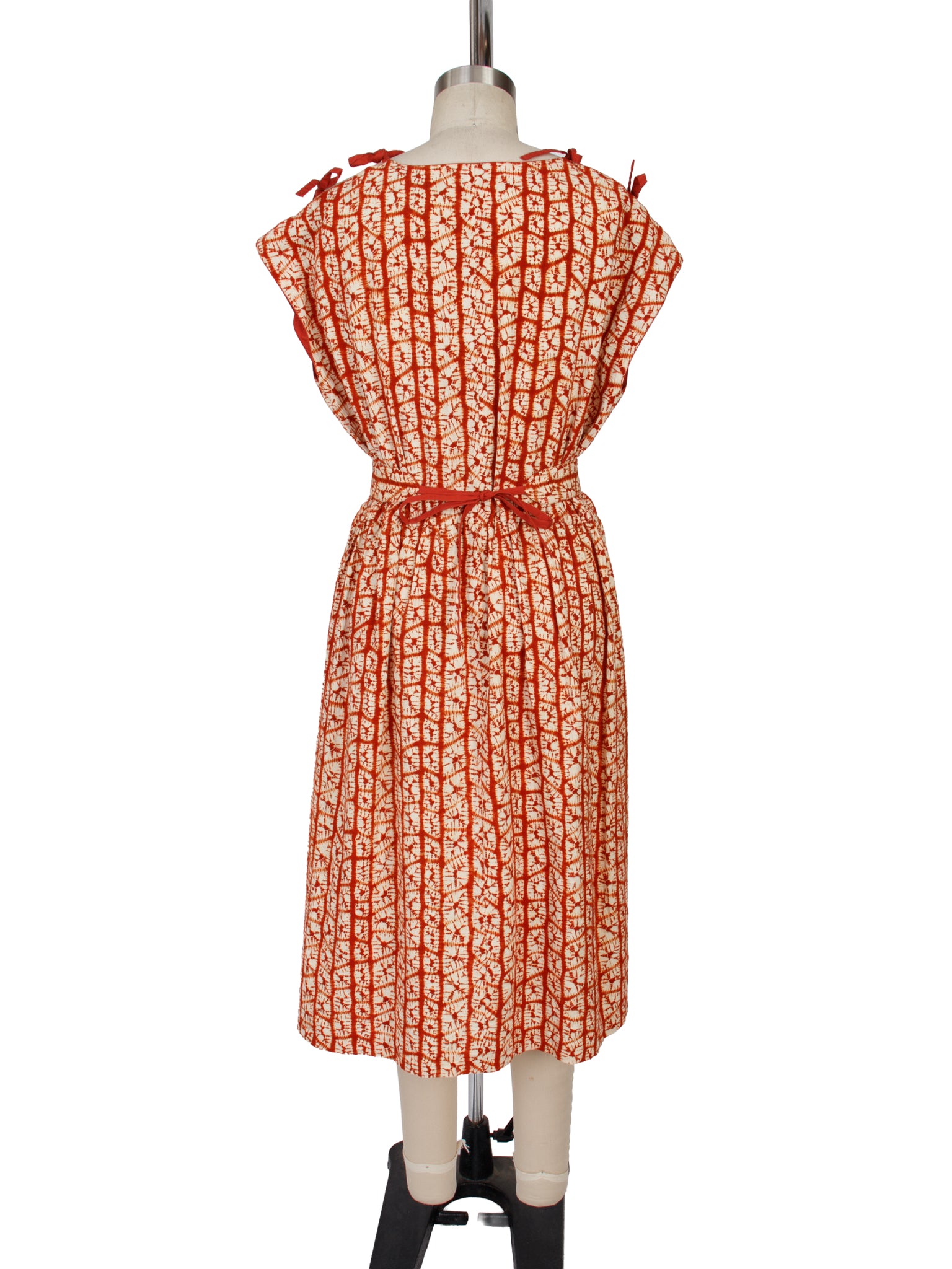 1970s Shibori Midi Dress