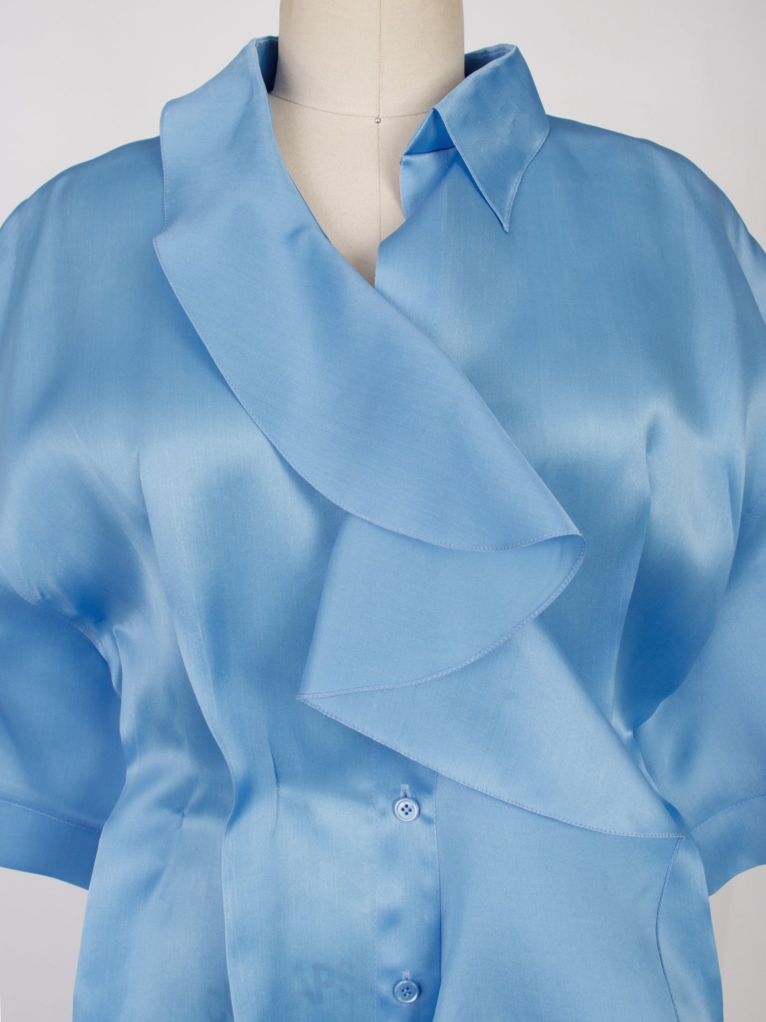 Nina Ricci Silk Organza Ruffle Dress
