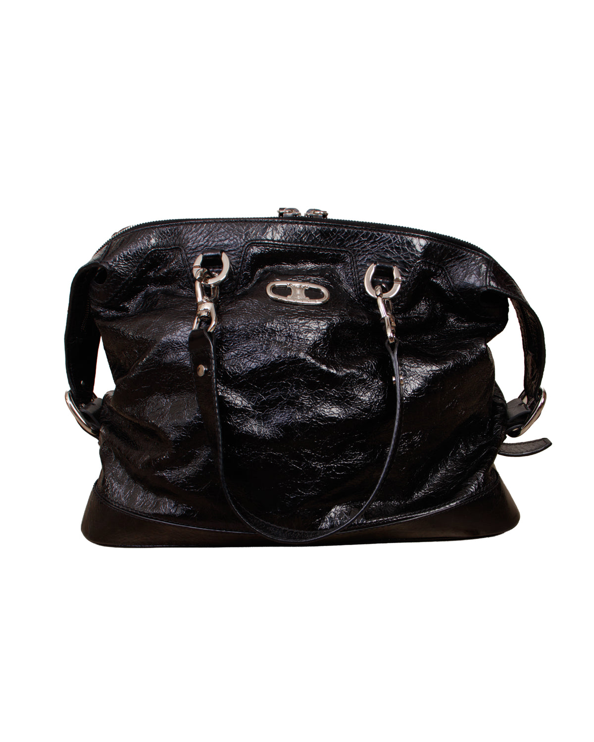 2008 Celine Crinkle Patent Leather Bowler Bag*