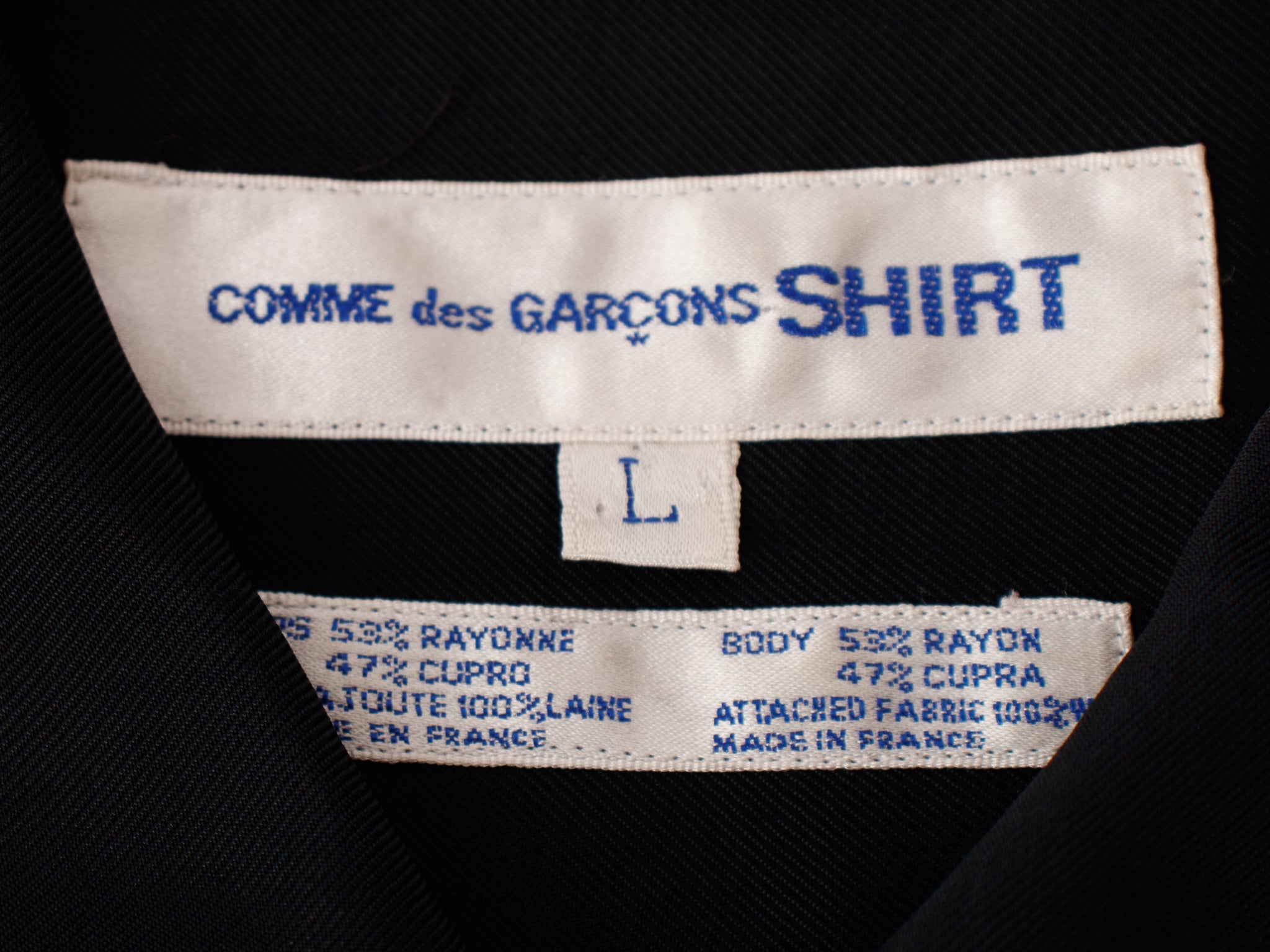Comme des Garcons SHIRT Wool Paneled Shirt