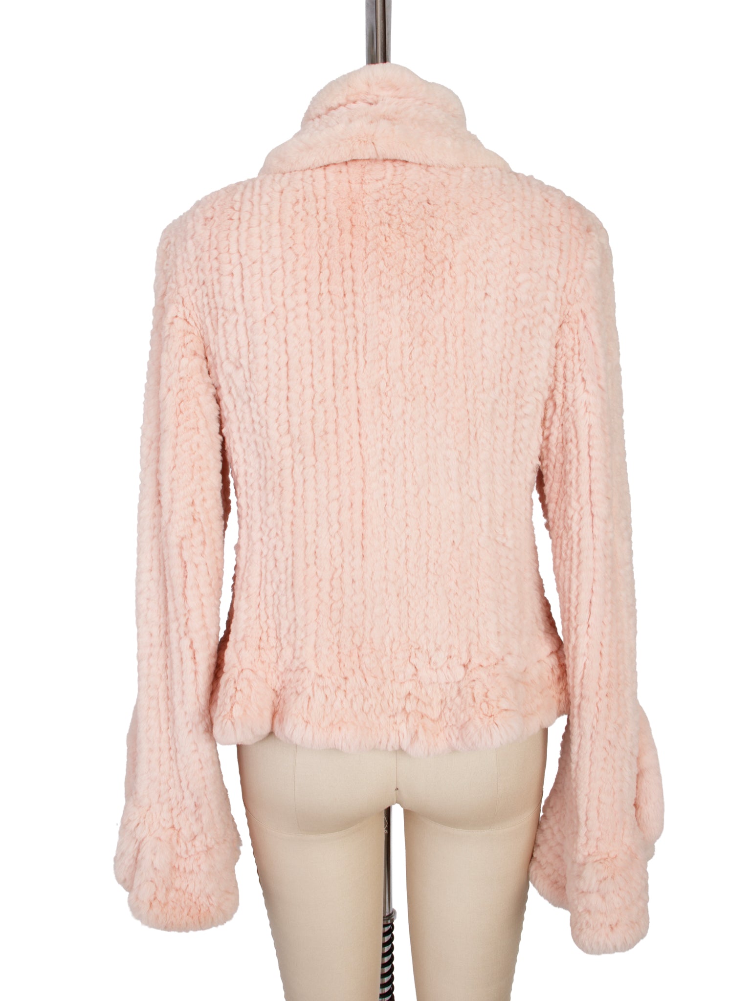 Lillie Rubin Knit Rabbit Fur Jacket
