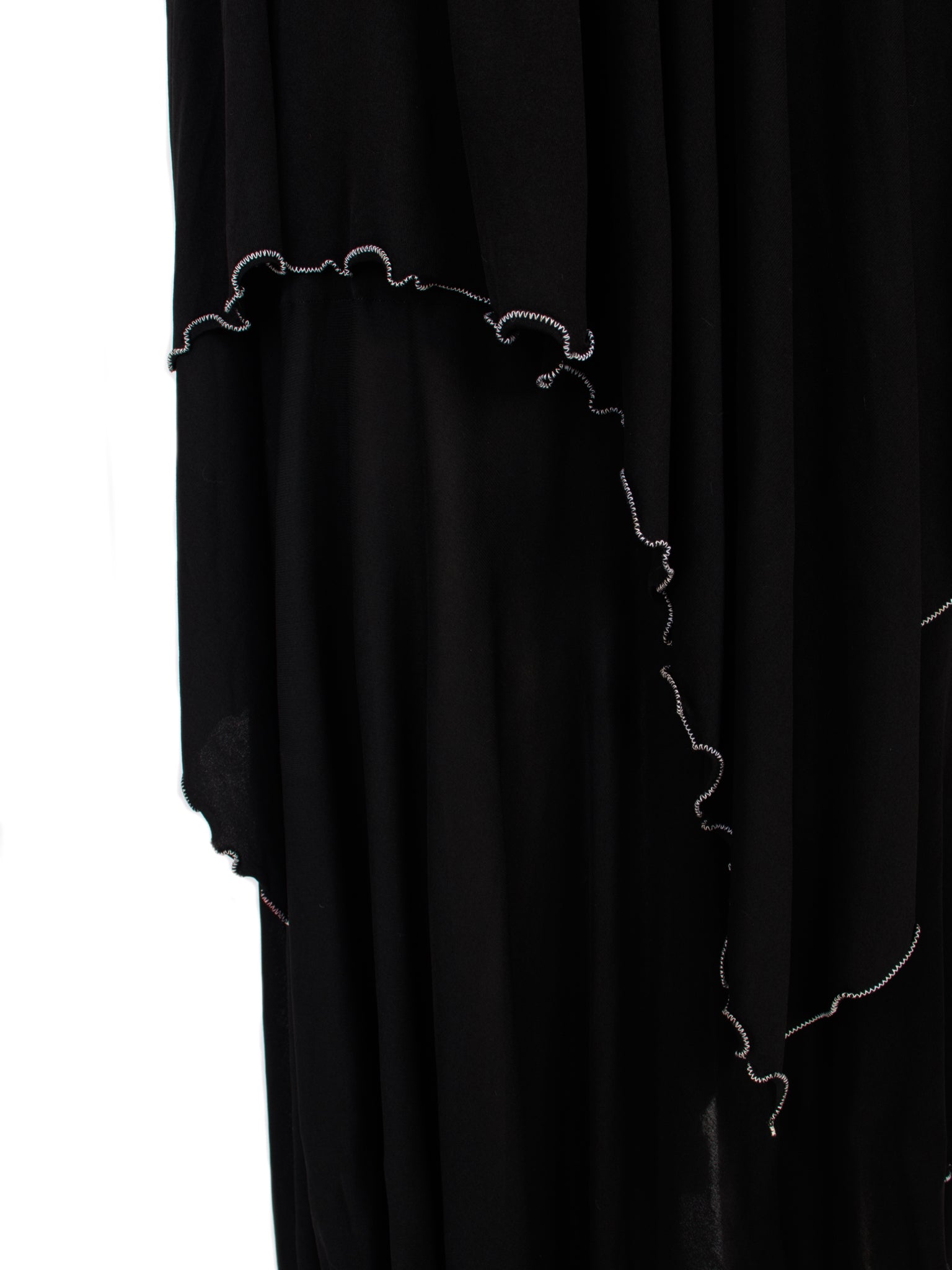 Zandra Rhodes Crepe & Quilted Satin Dress