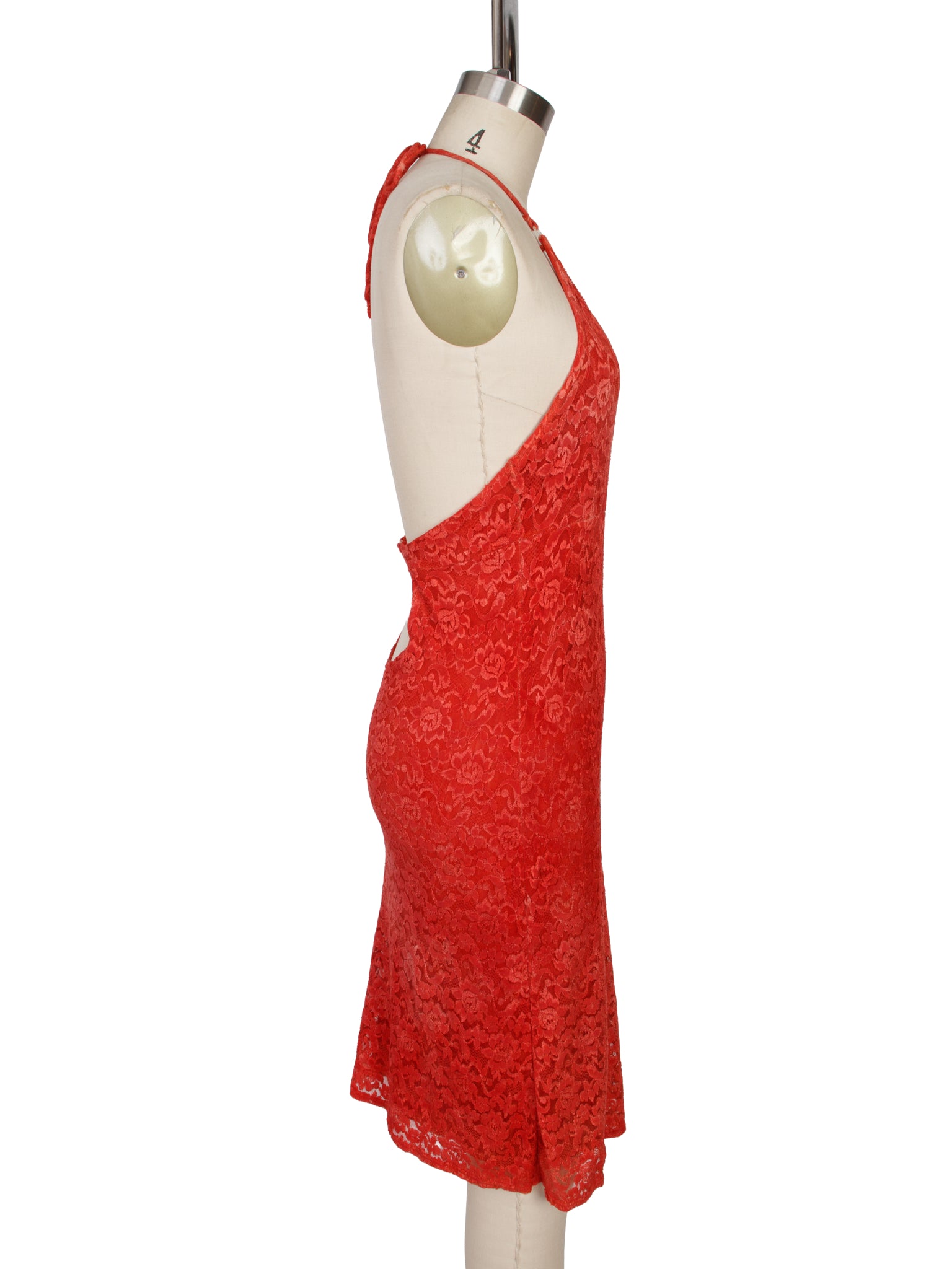 Elisabetta Rogiani Lace Halter Dress