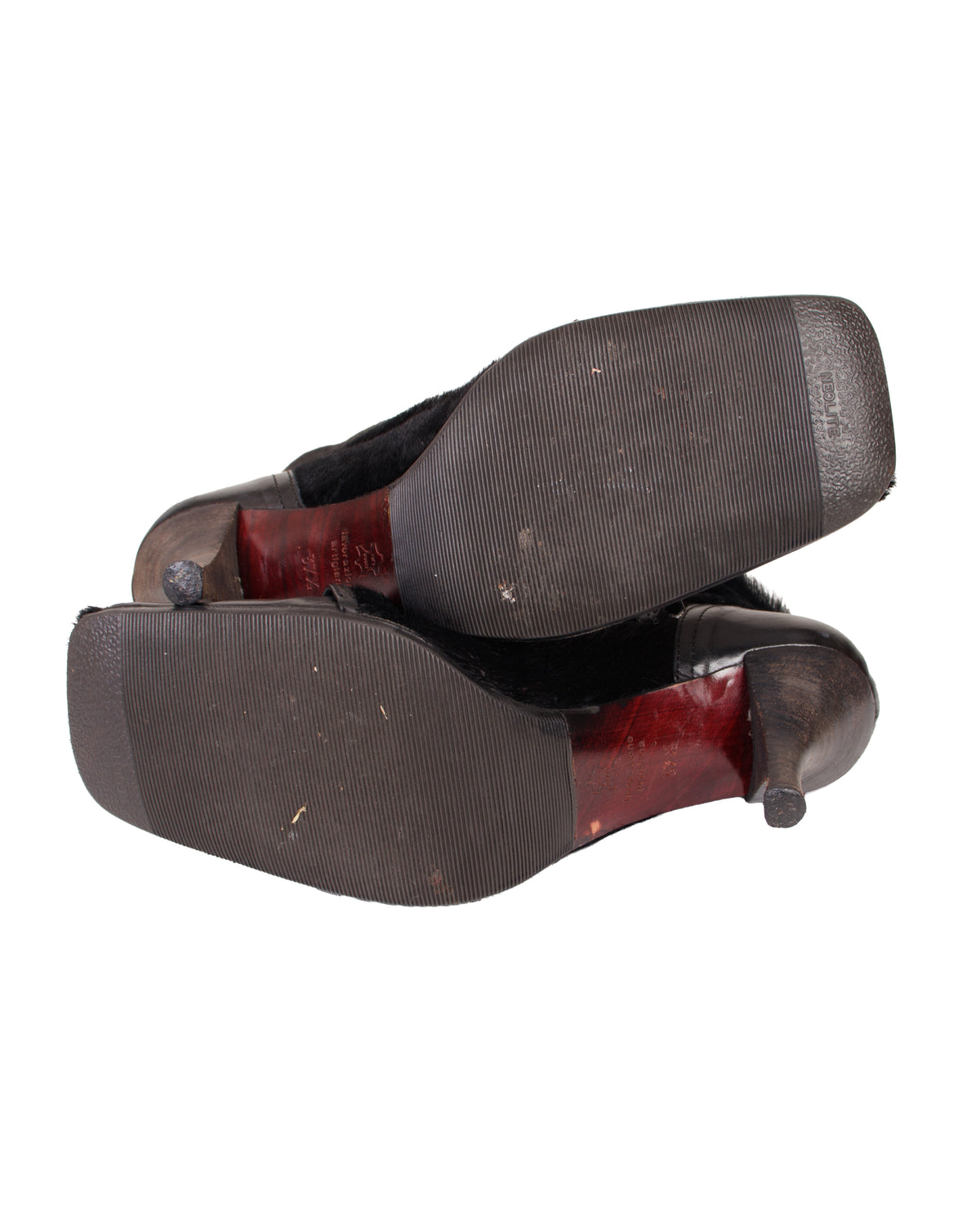 Italian Calfskin Mid Shaft Buckle Boots