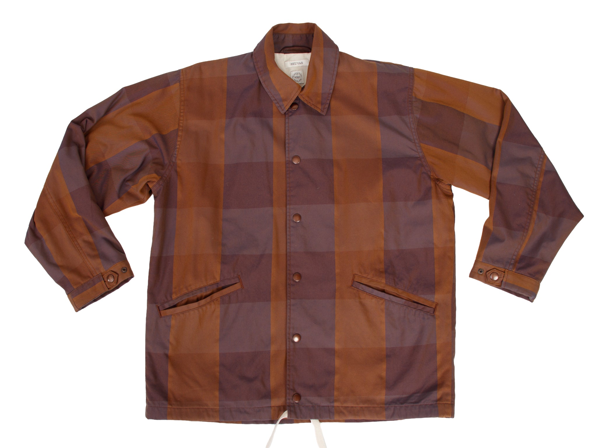 FW 2025 Seuvas Cotton Gabardine Check Jacket