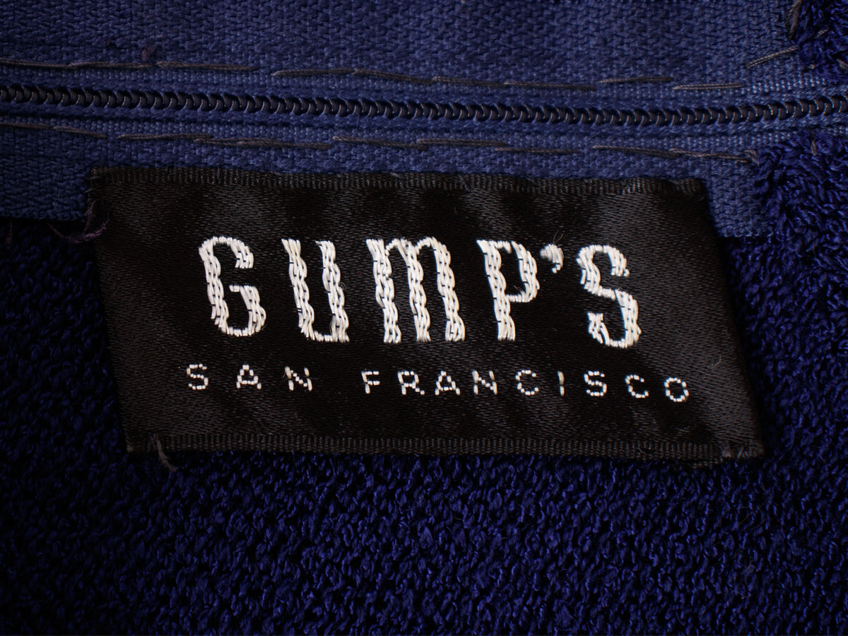 1970s Gumps Instarsia Maxi Dress