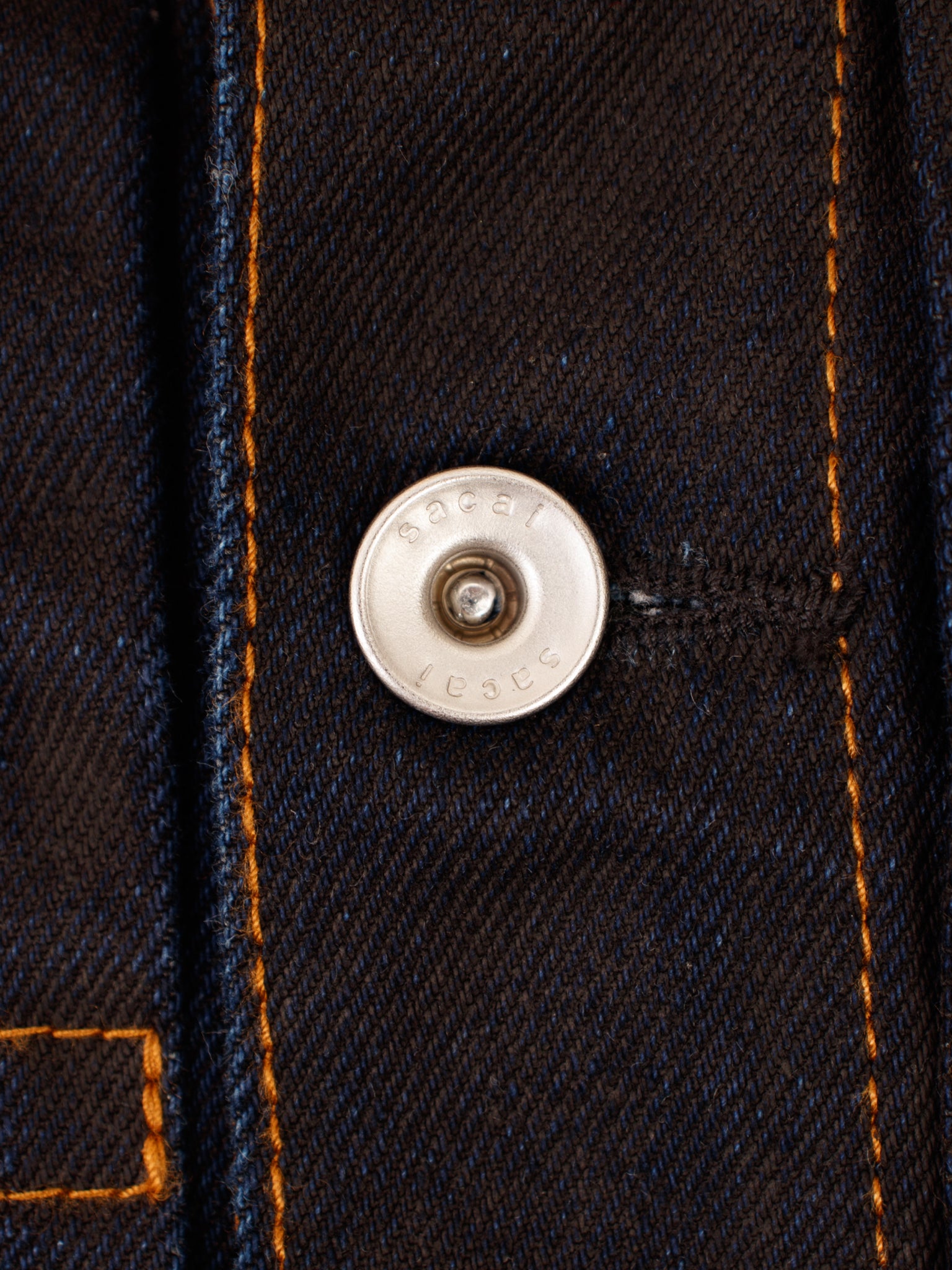 Sacai 3437 Dark Wash Denim Jacket