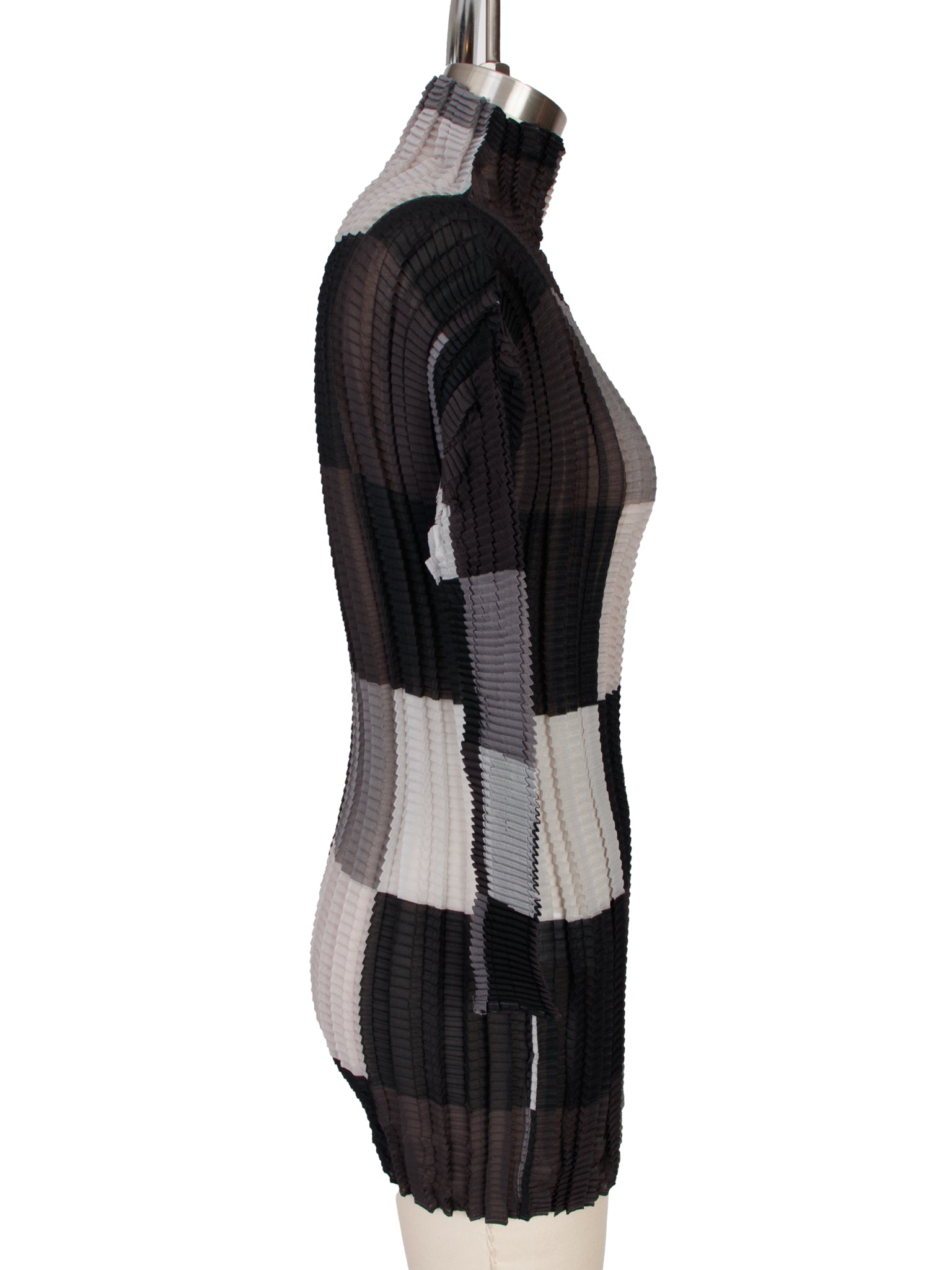 SS 1997 Issey Miyake Origami Plissé Check Top