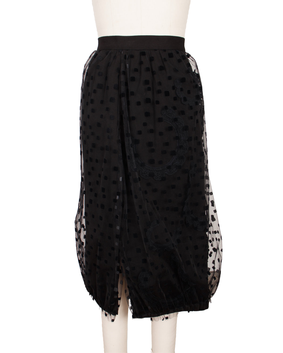 2024 Tao Comme des Garcons Tulle Flocked Skirt