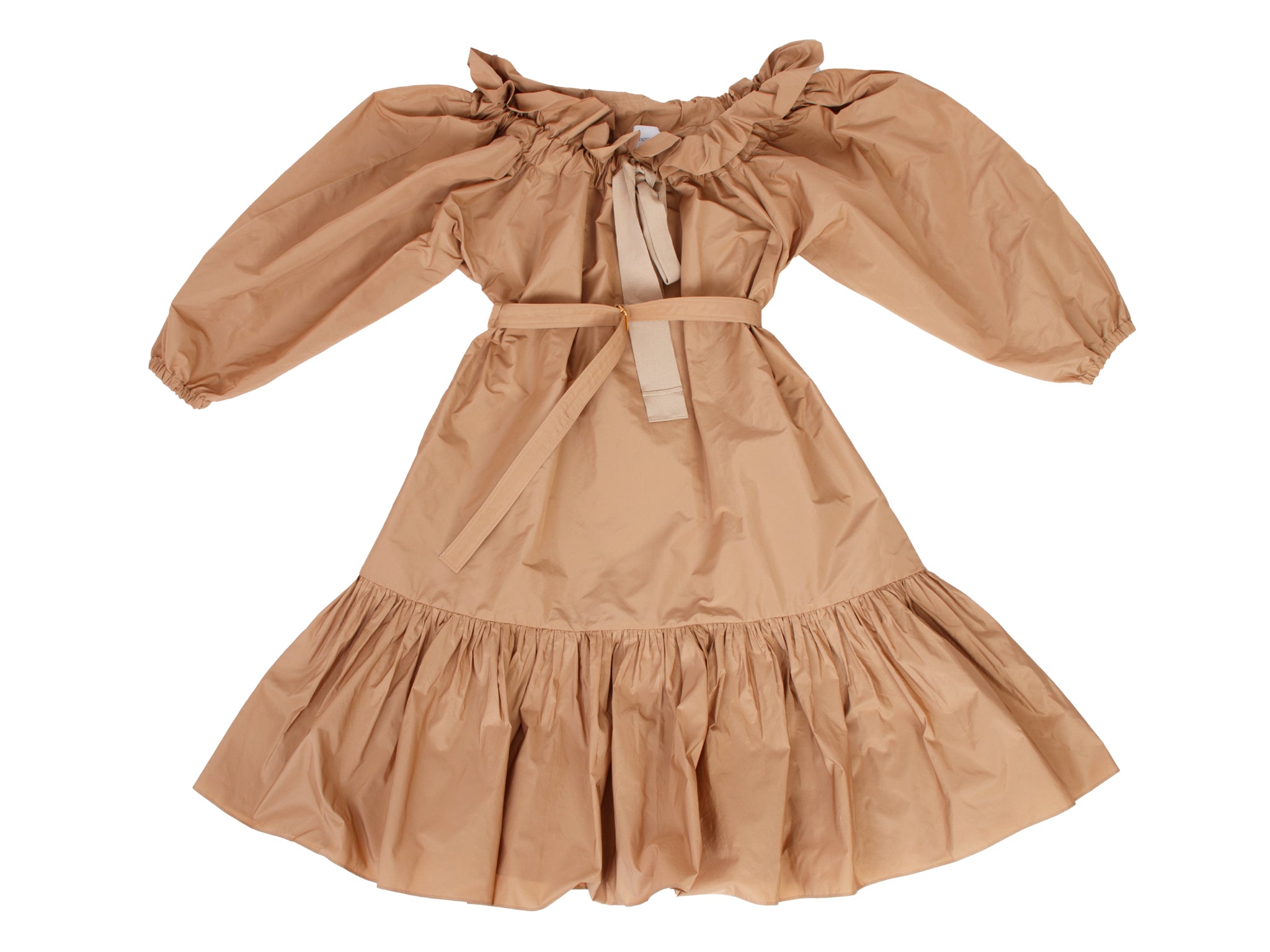 Patou Faille Belted Volume Dress