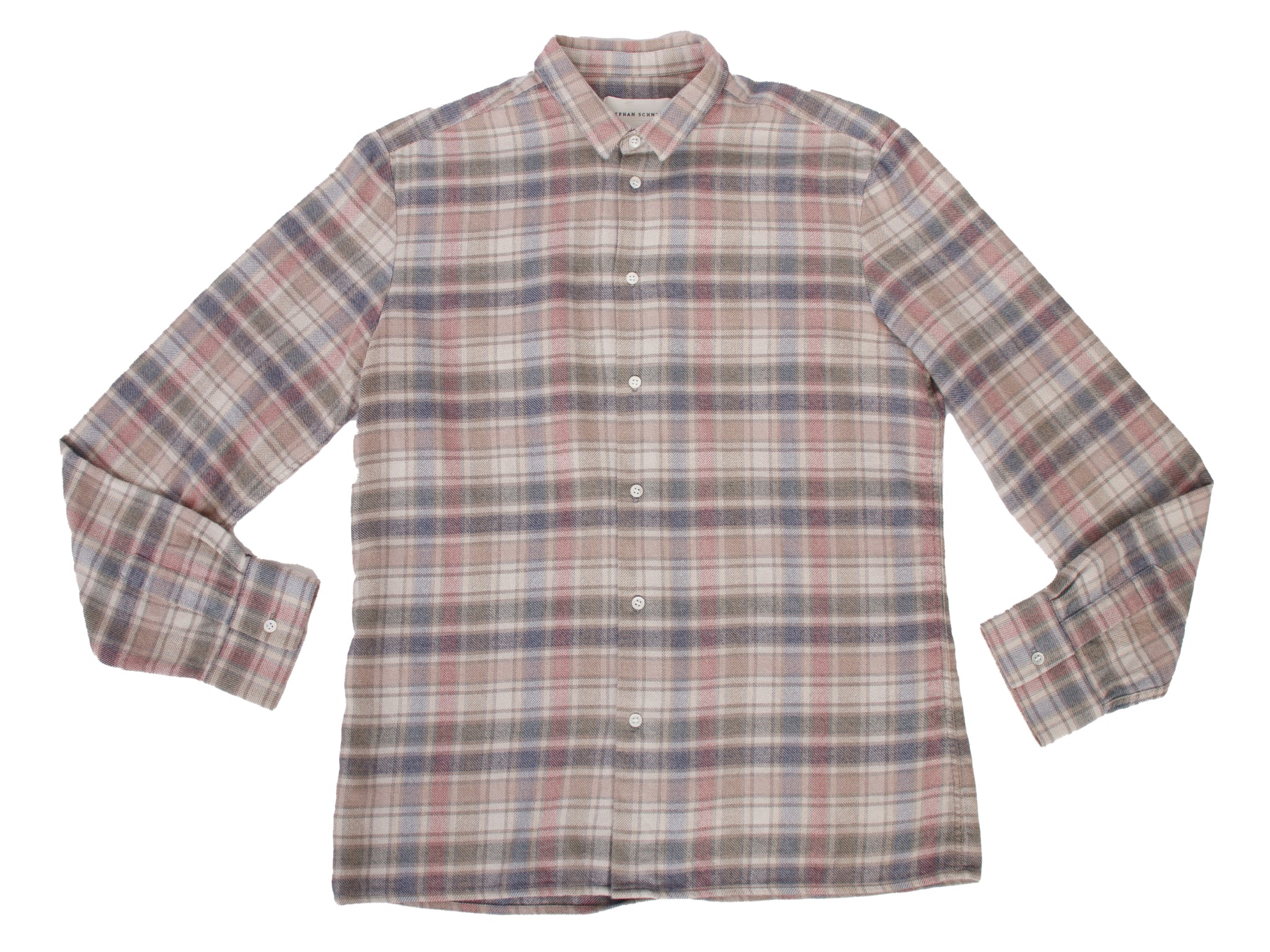 Stephan Schneider Flannel Pale Plaid Shirt