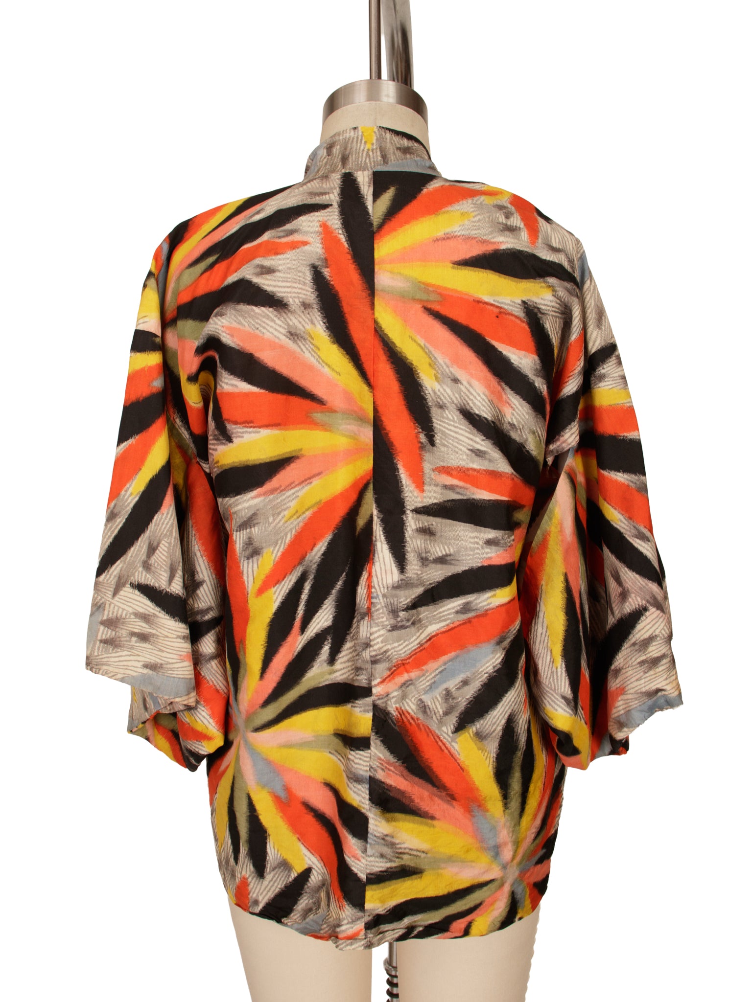 Silk Fireworks Print Haori