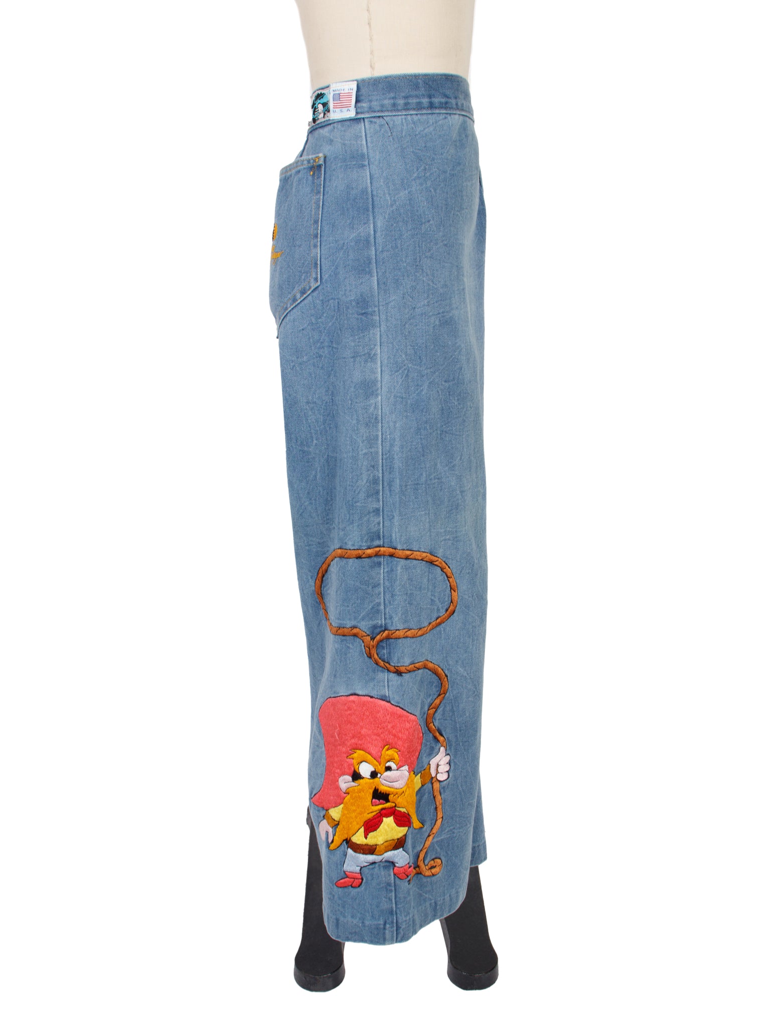 Antonio Guissepe Yosemite Sam Denim Embroidered Pant Set