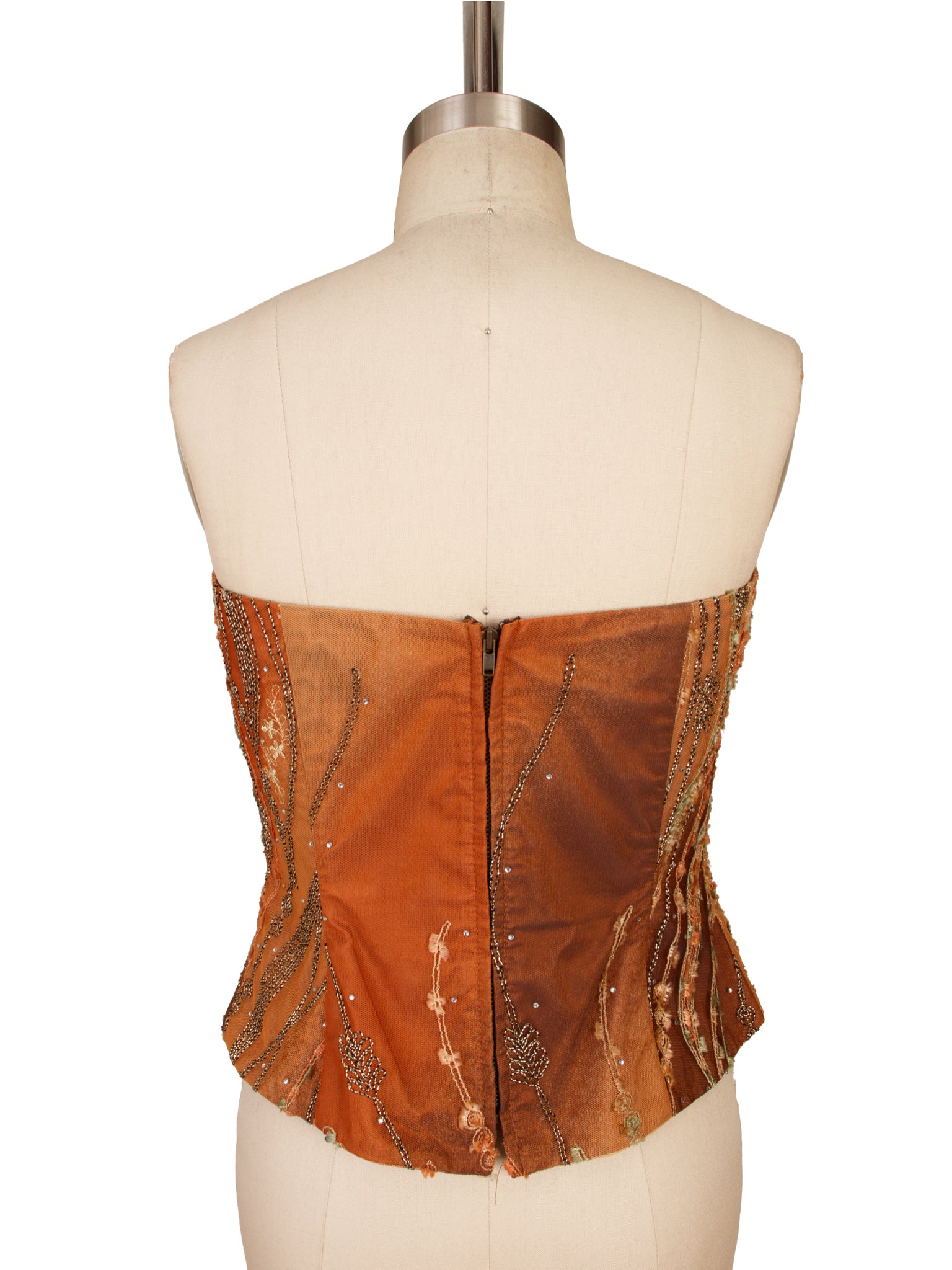 Gigi Clark Silk Tulle Embroidered Corset