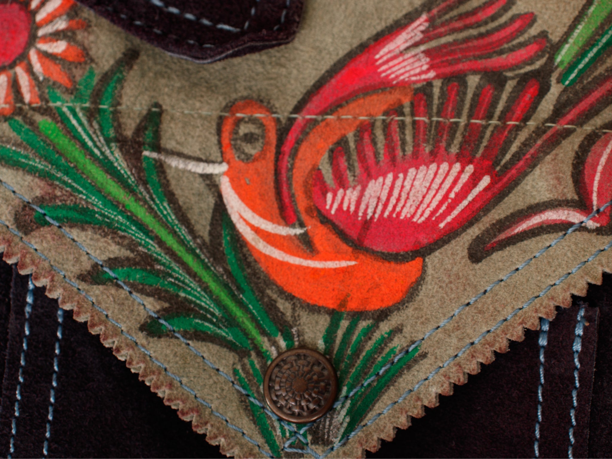 El Toro Bravo Suede Hand Painted Jacket