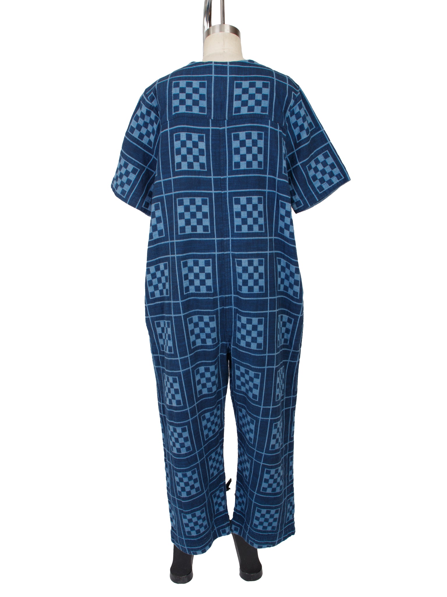 Ace & Jig Indigo Checker Jumpsuit