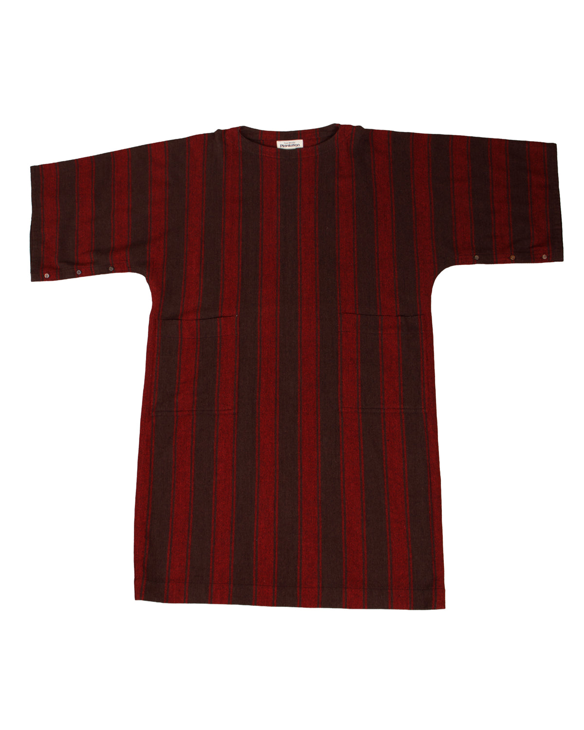 Issey Miyake Plantation Wool Striped Dress