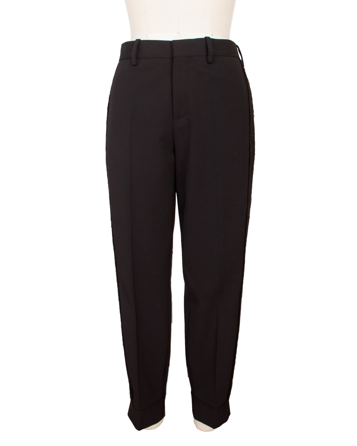 Neil Barrett Wool Blend Tuxedo Stripe Trousers