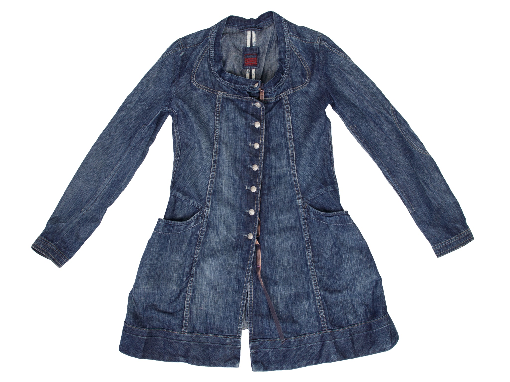 Marithe Francois Girbaud Denim Longline Jacket