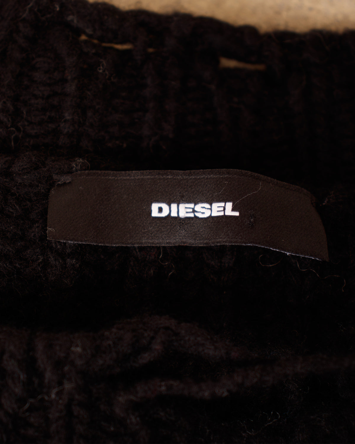 Diesel Distressed Crop Wool Sweater