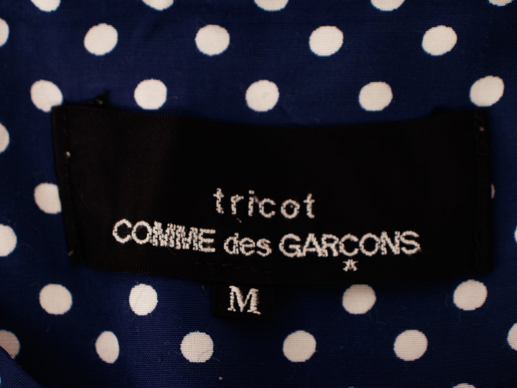 2005 Tricot Comme Des Garcons Polka Dot Wrap Skirt