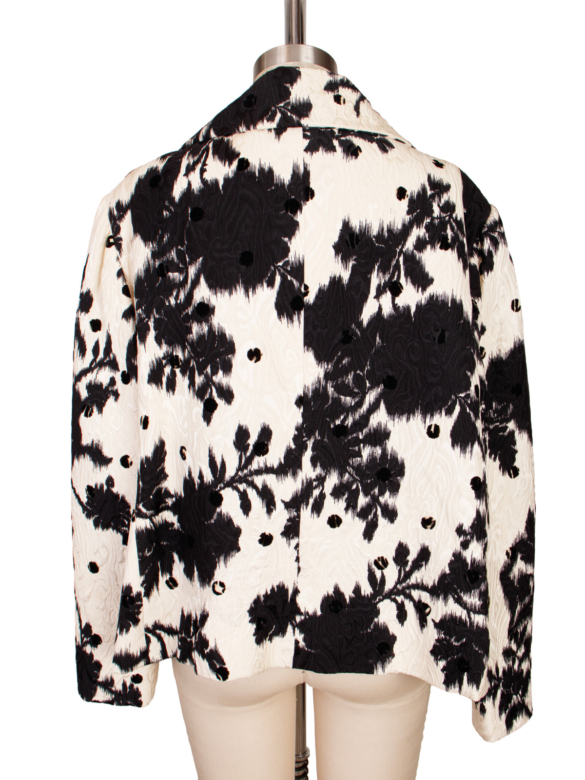 Bill Blass Printed Jacquard Boxy Jacket