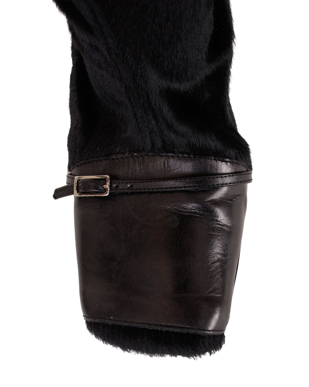 Italian Calfskin Mid Shaft Buckle Boots