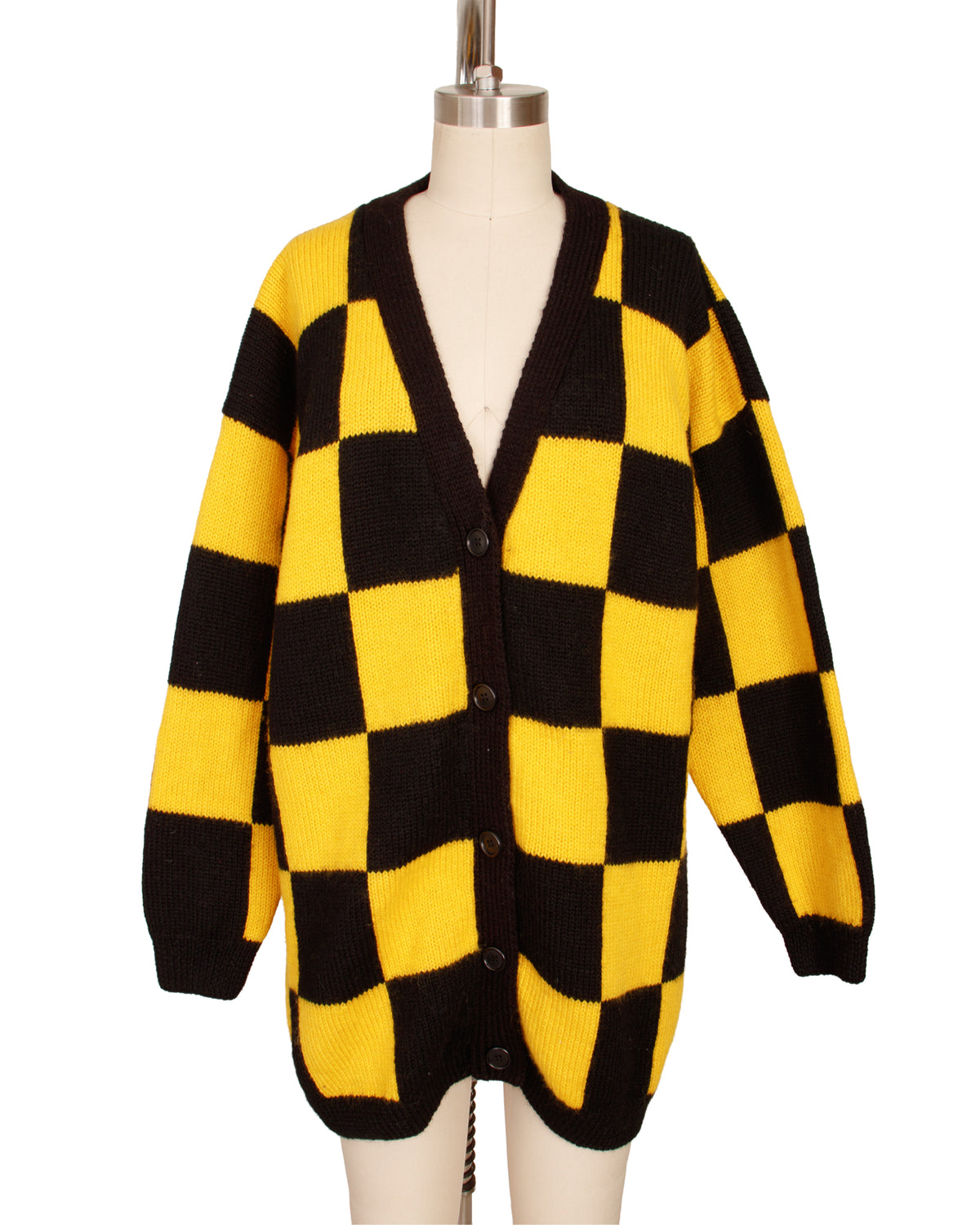 Perry Ellis Checkered Cardigan