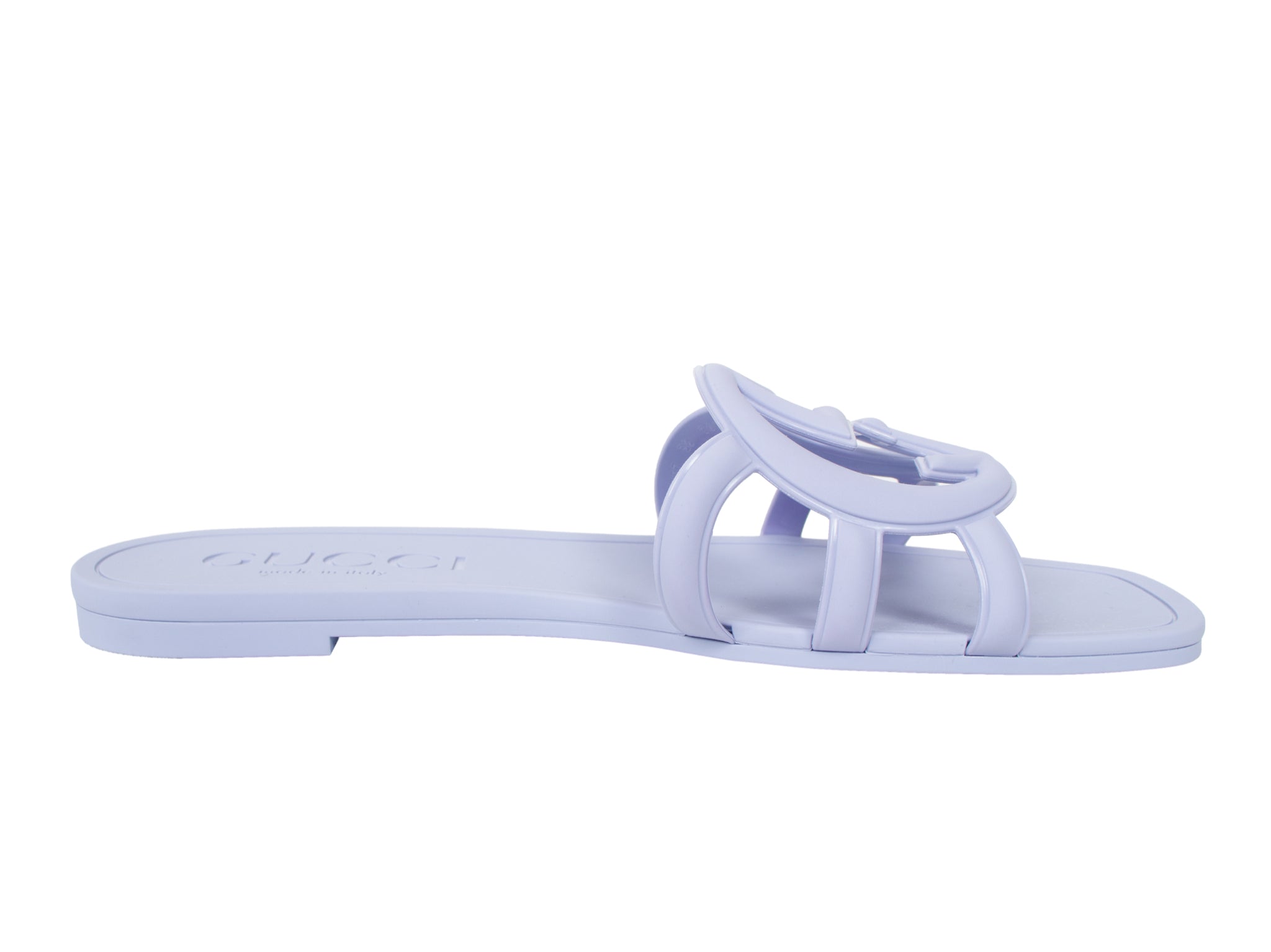 Gucci Interlocking G Rubber Slide Sandals
