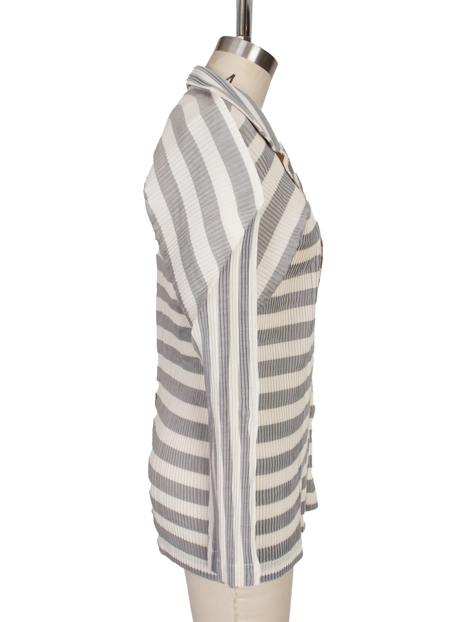 FW 1991 Issey Miyake Striped Plisse Jacket