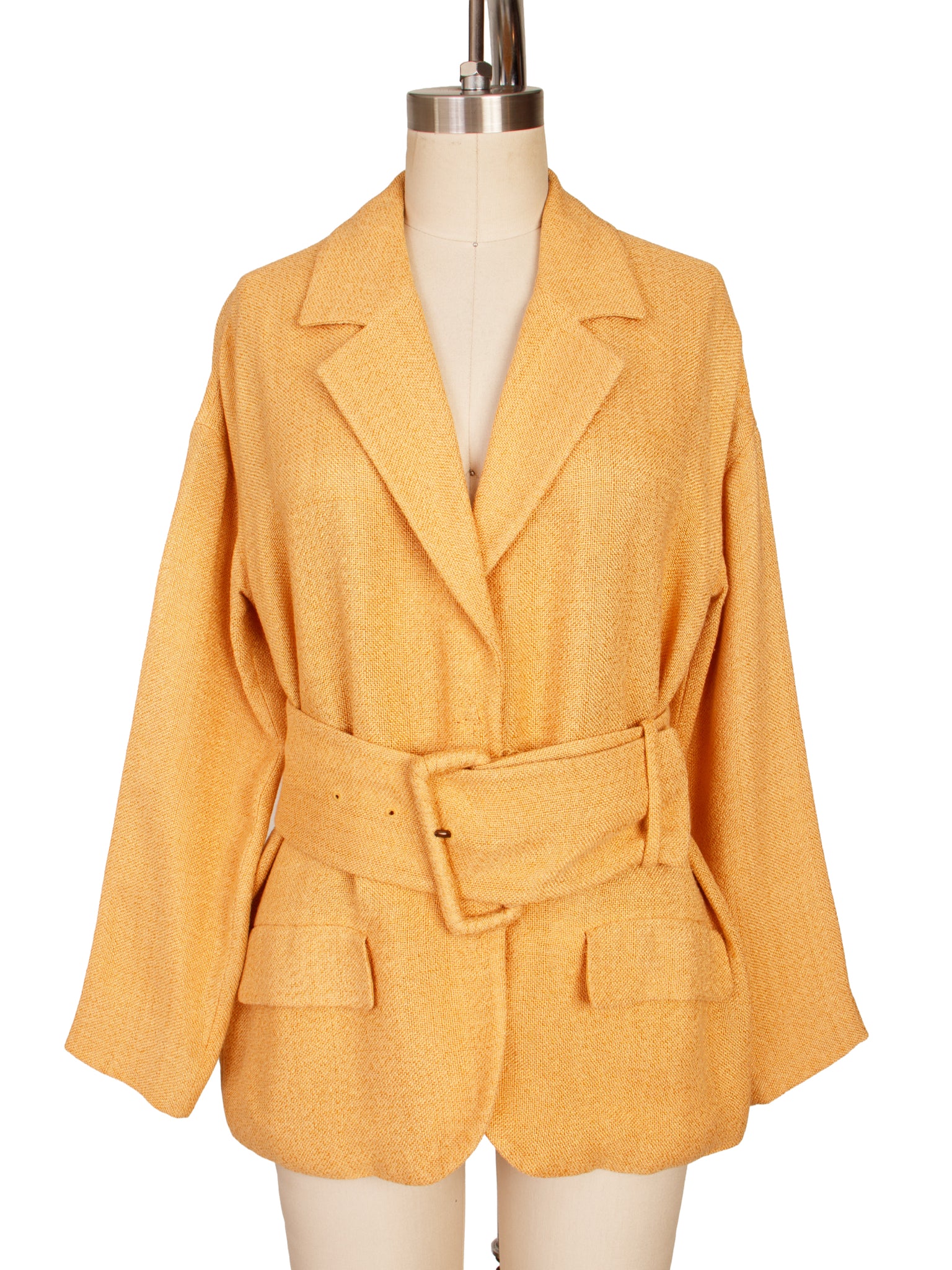 Prada Woven Belted Blazer