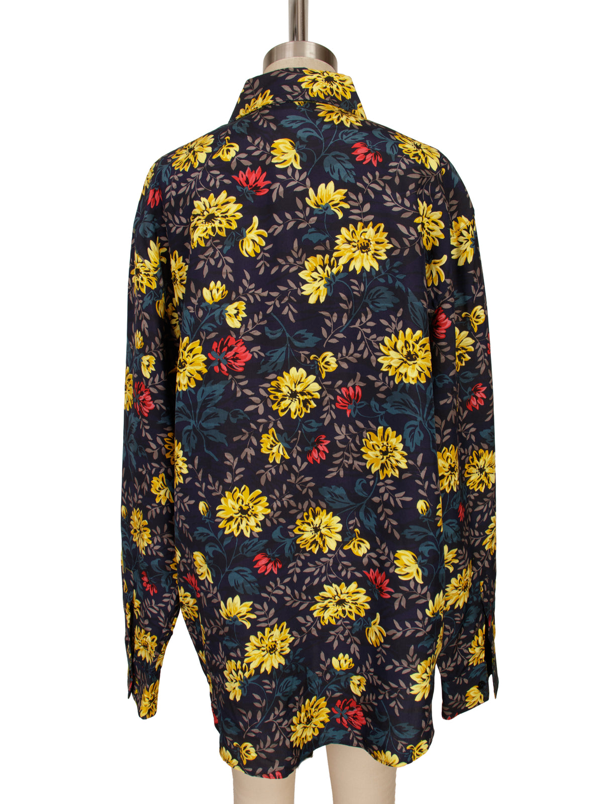 Gianni Versace Floral Silk Button Up