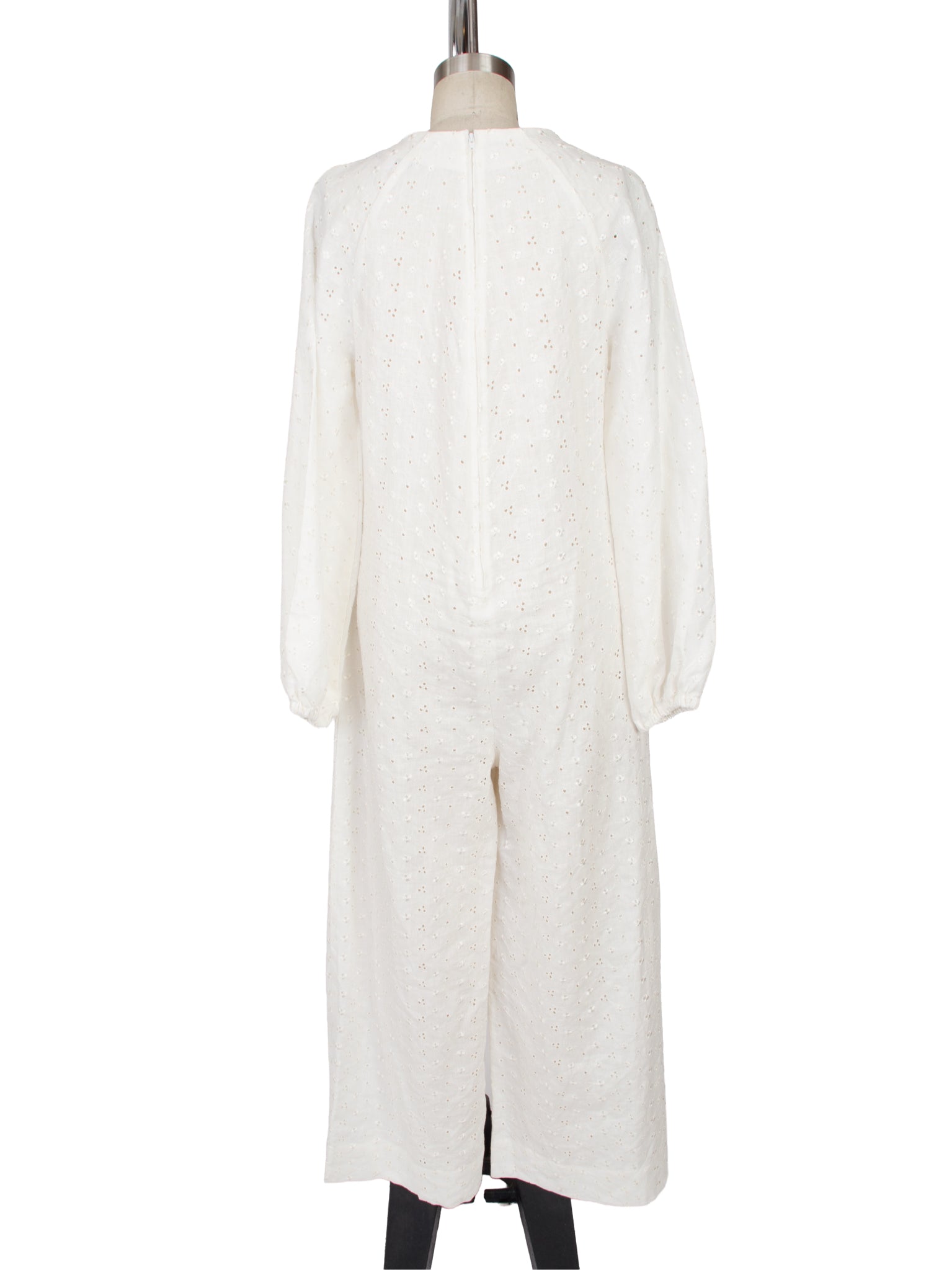 Stacey Nishimoto Linen Eyelet Jumpsuit