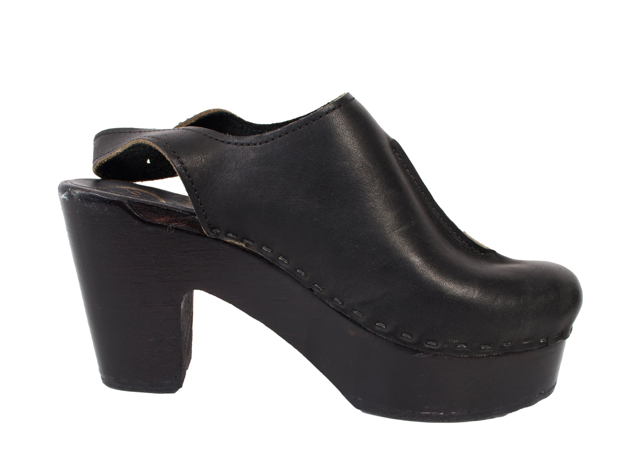 No. 6 Front Seam Platform Clogs