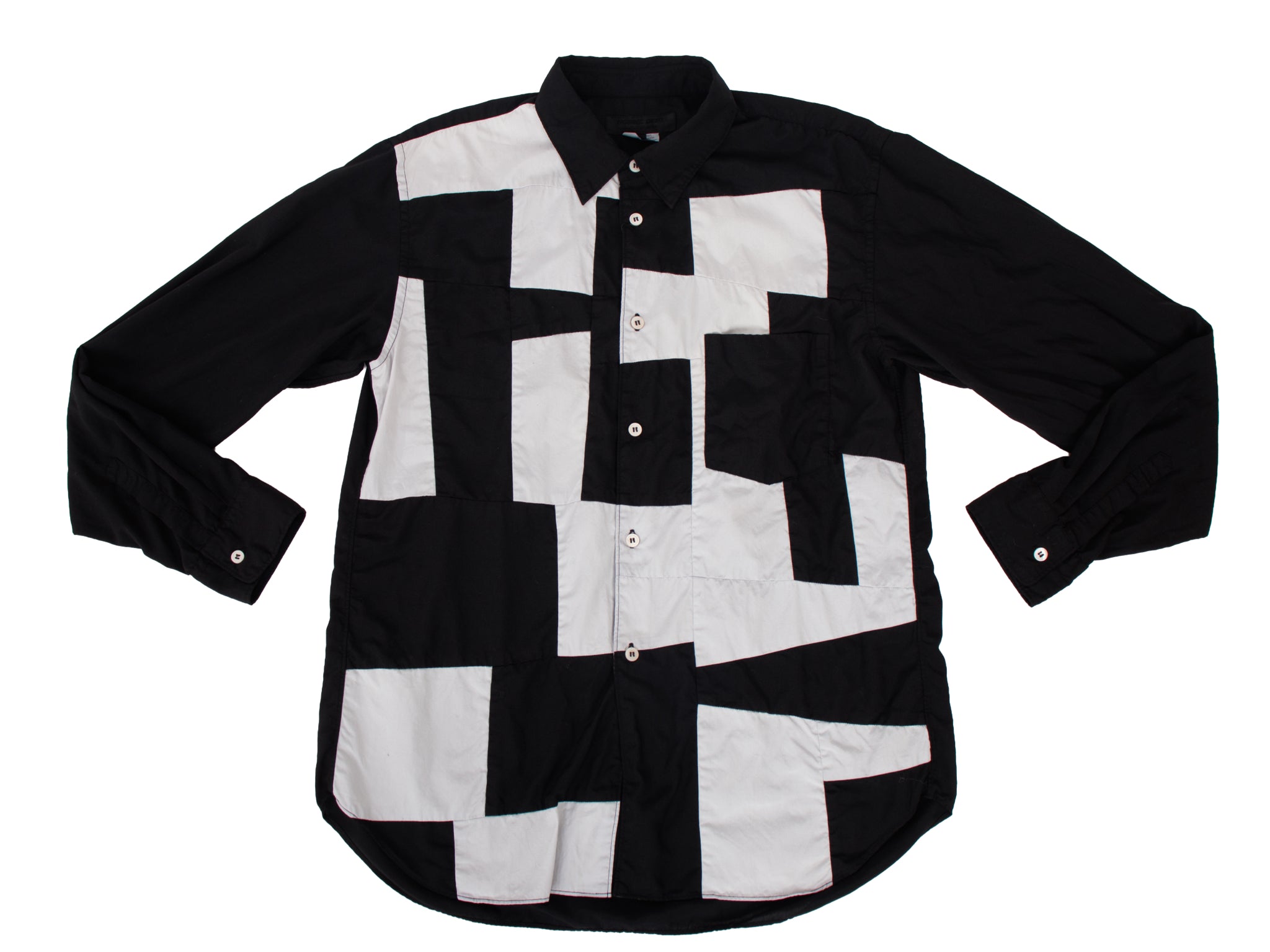 comme des garcons dress shirt 2023 Homme Deux Comme des Garcons Patchwork Shirt