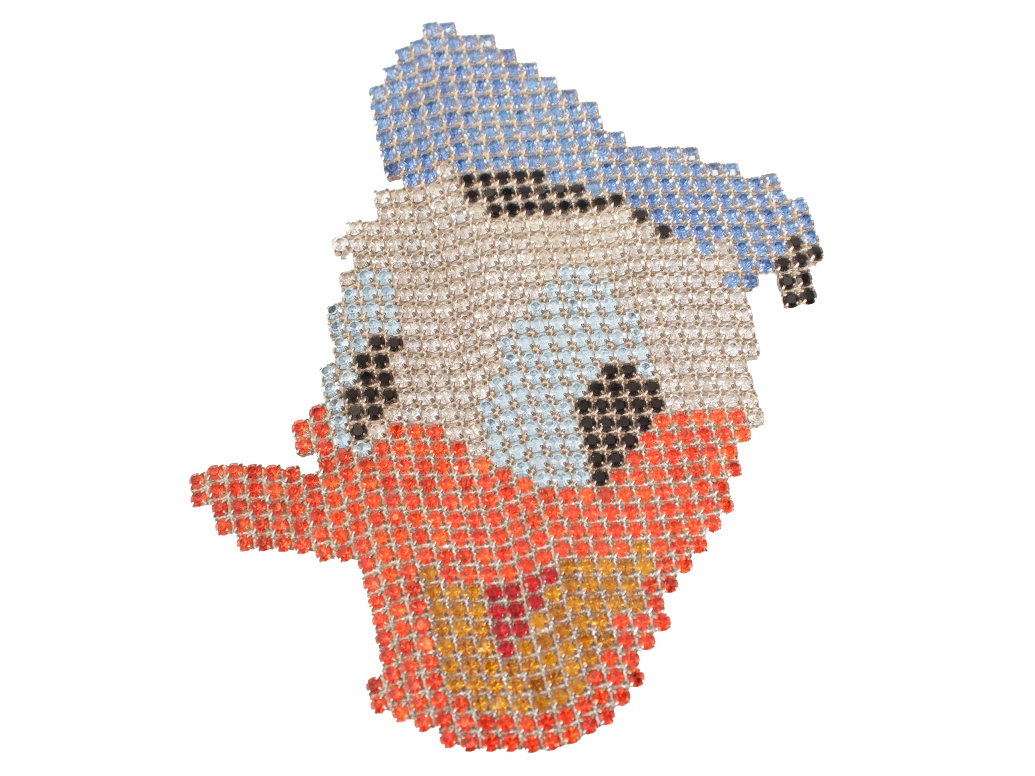 1980s Bauer Crystal Donald Duck Brooch