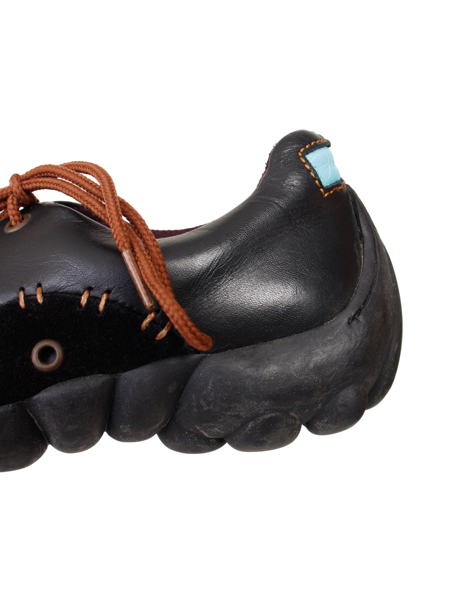 John Fluevog Leather Bubble Sole Sneakers