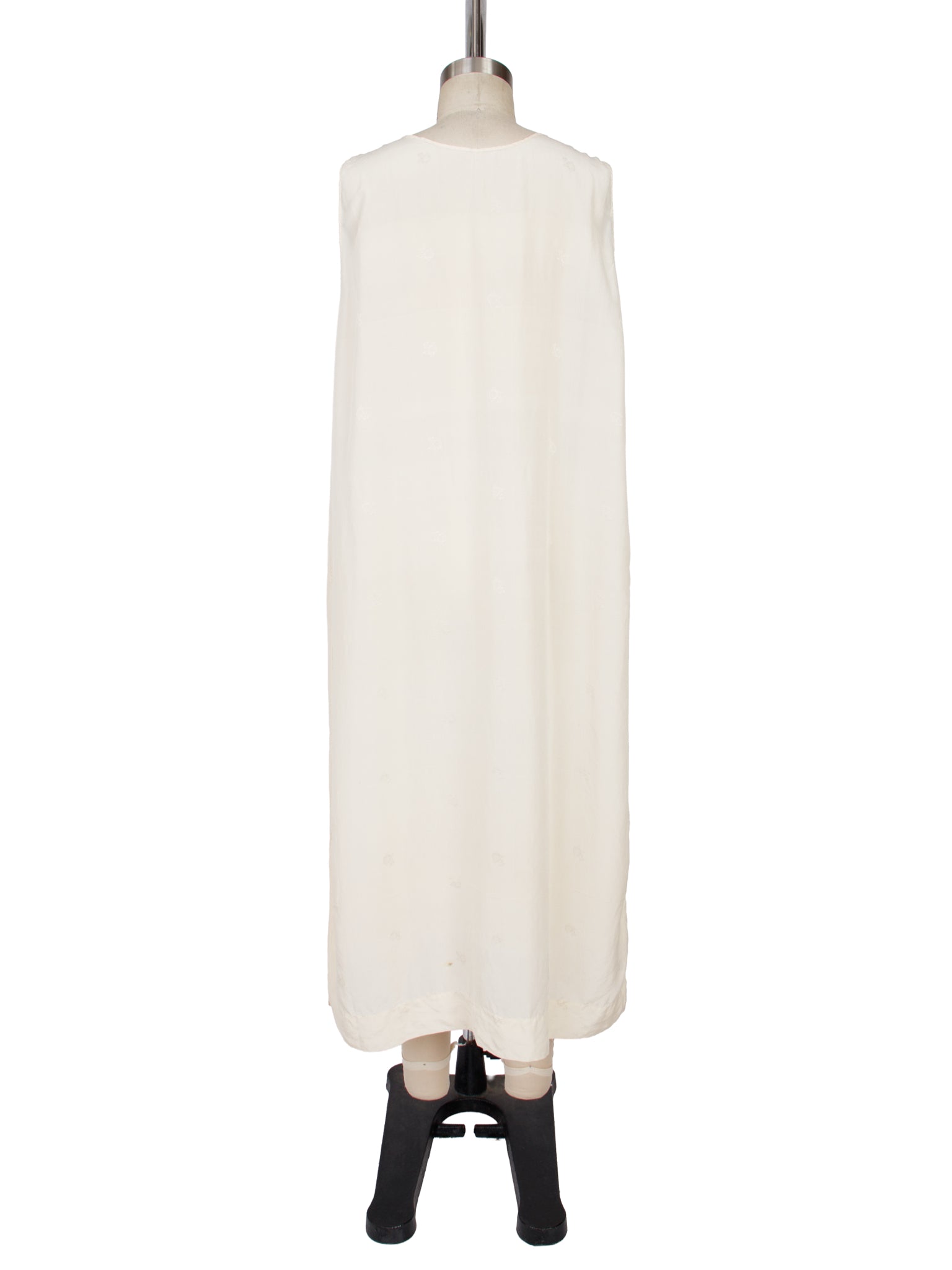 1930s Silk Floral Jacquard Nightgown